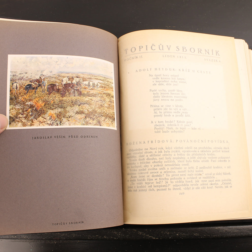 Topičův sborník literární a umělecký - Complete Kunst- en Literatuurjaargang - Praag 1914–1915
