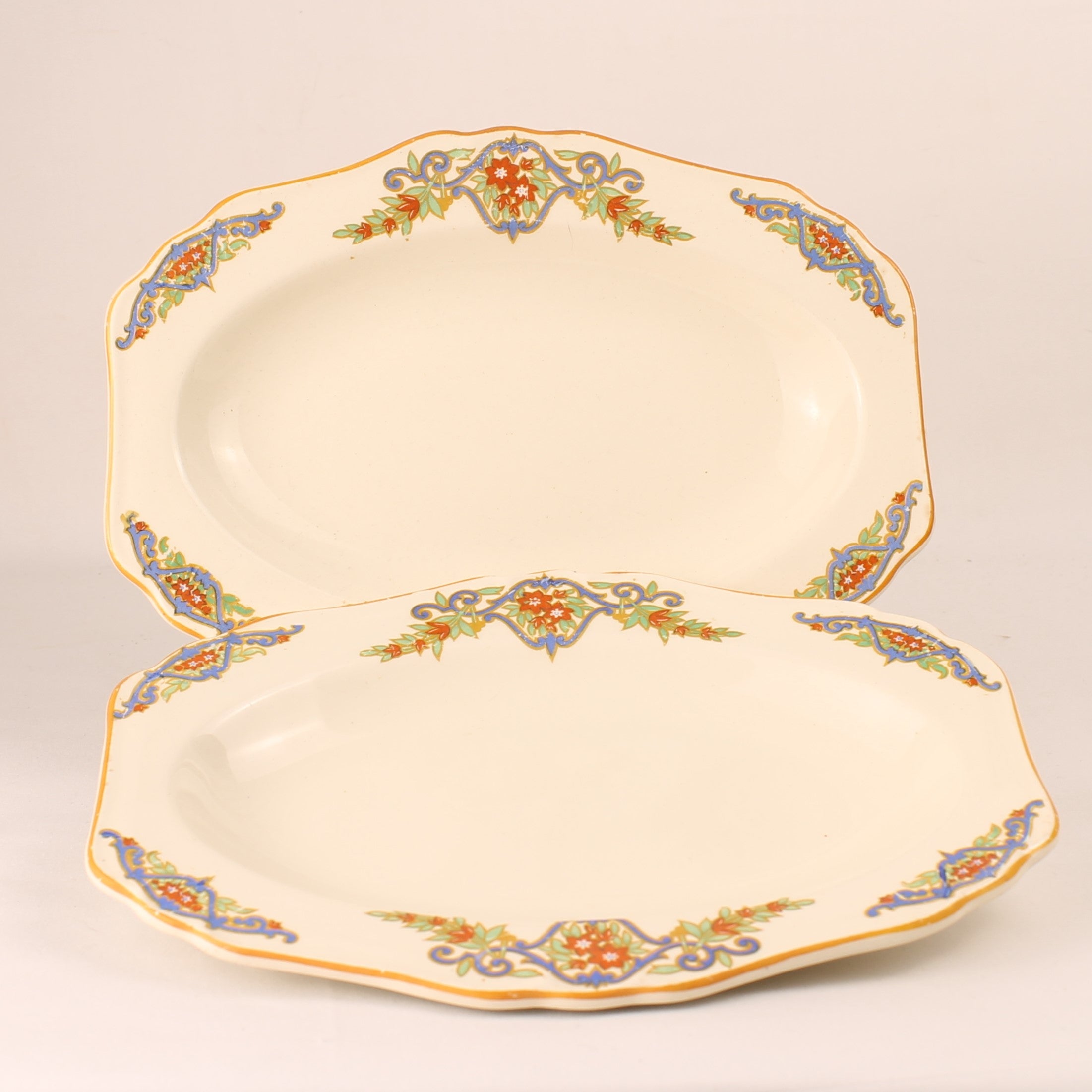 Royal Ivory - John Maddock & Sons, Engeland | Minerva ovale serveerschaaltjes | 21 cm