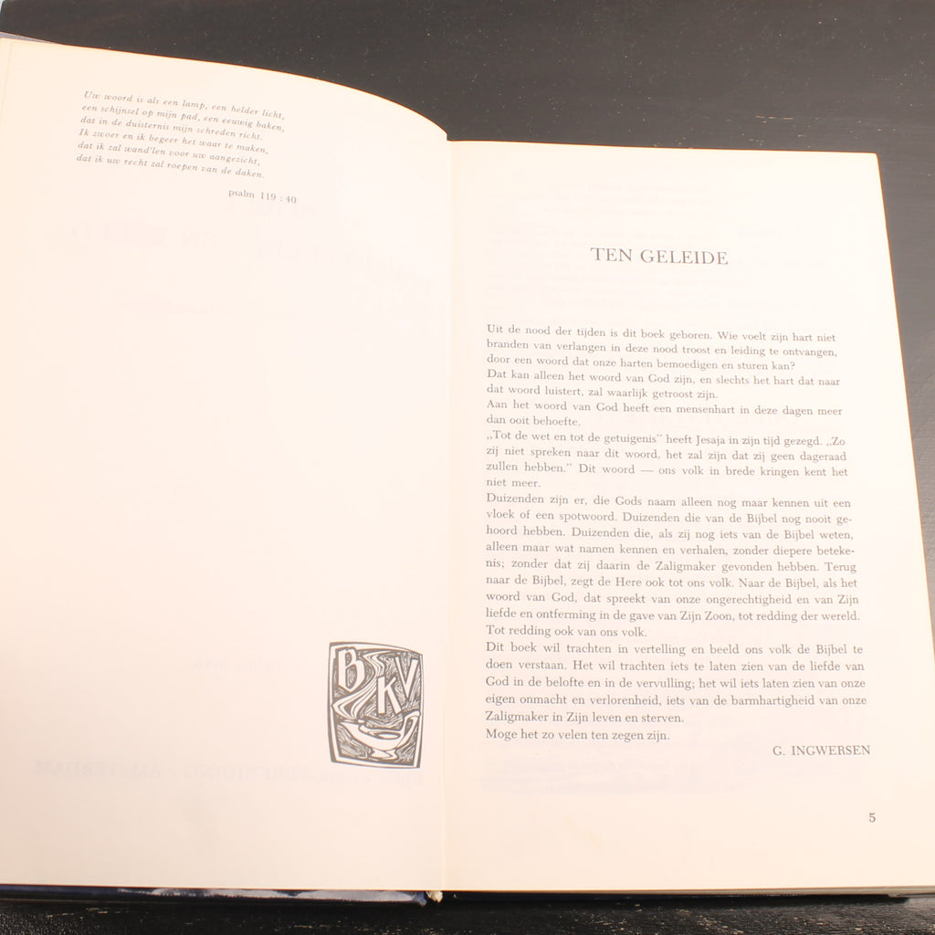 Bijbel in Vertelling en Beeld – G. Ingwersen – Klaas Pijlman – 9e Druk 1968