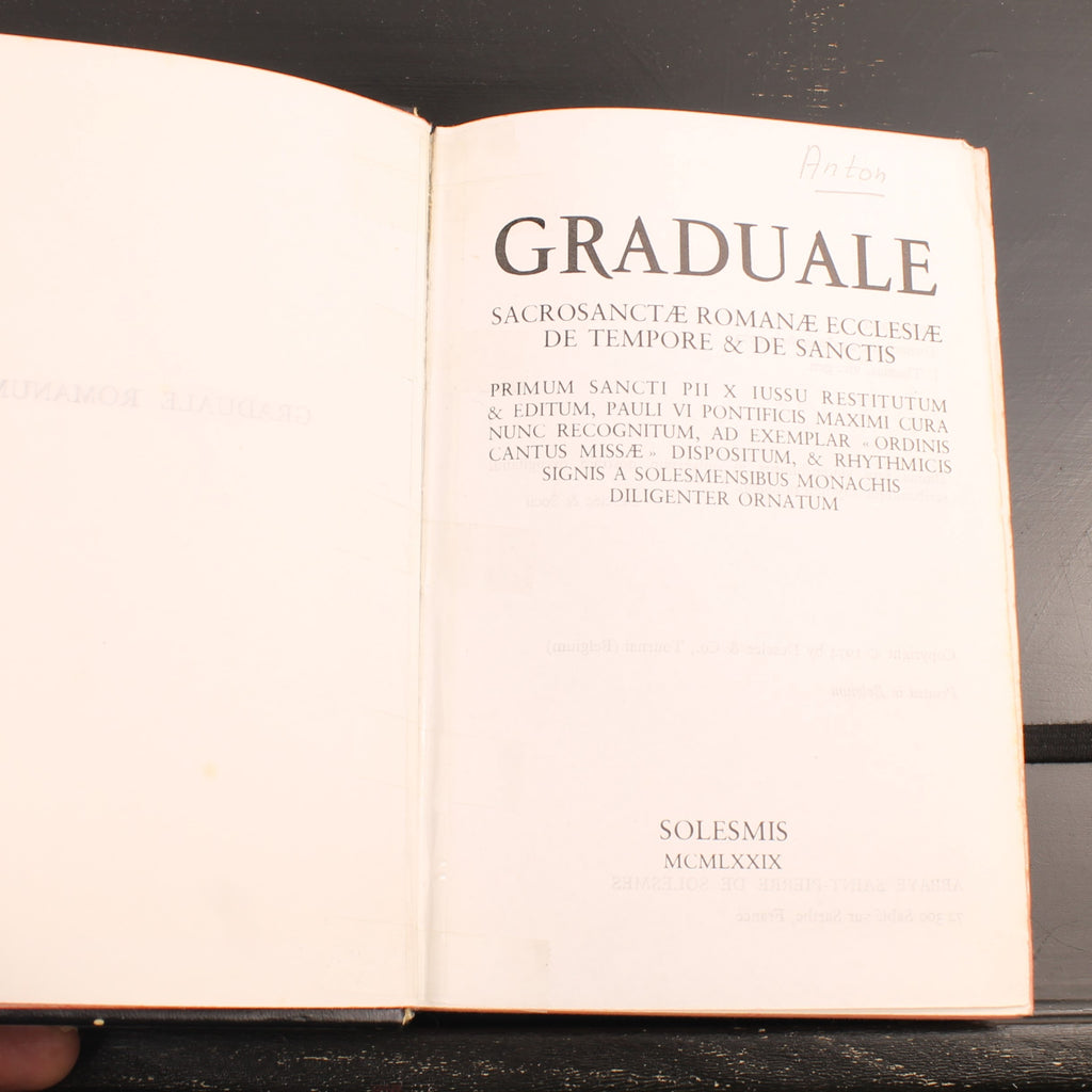 Graduale Romanum - Gregoriaanse Liturgische Gezangen - Solesmes 1979