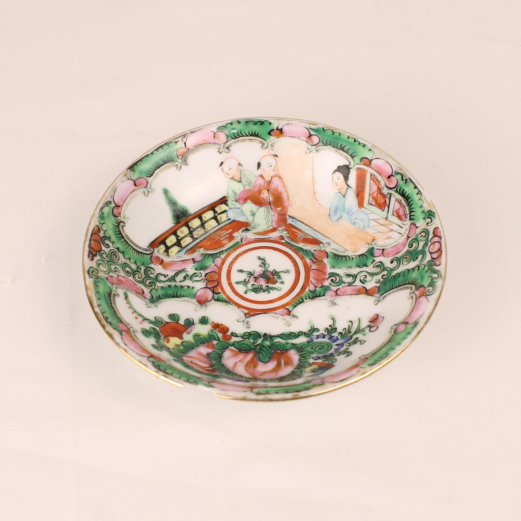 Antique Chinese Famille Rose Plate with Qianlong Seal Mark | ca. 1900