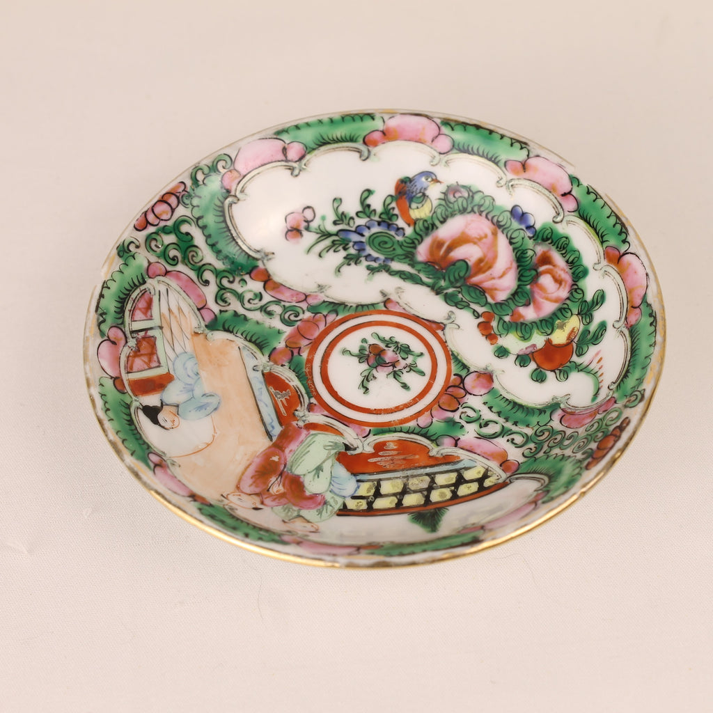 Antique Chinese Famille Rose Plate with Qianlong Seal Mark | ca. 1900