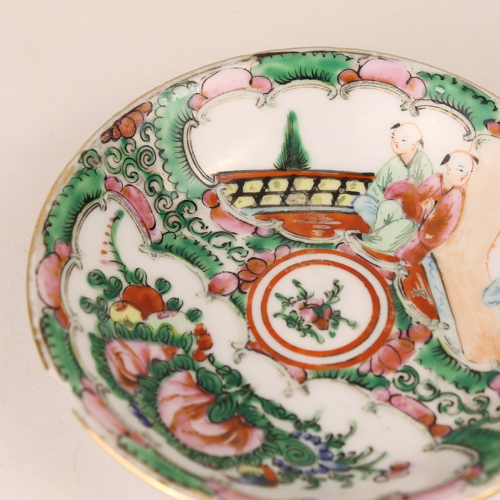 Antique Chinese Famille Rose Plate with Qianlong Seal Mark | ca. 1900