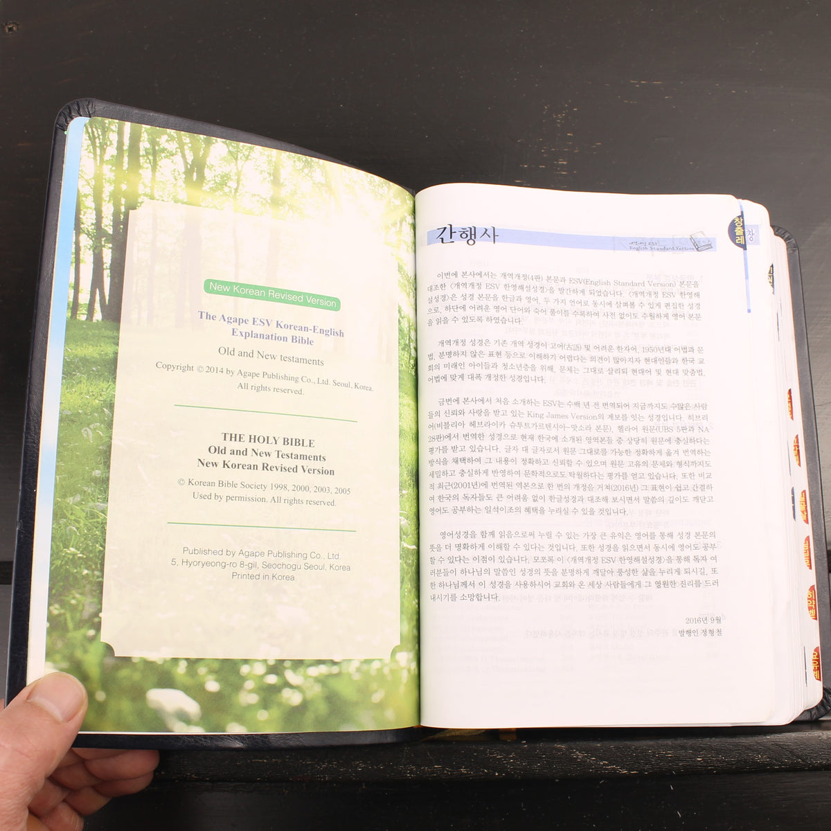 Koreaans-Engelse ESV Bijbel - Agape - New Korean Revised Version - ca. 2016