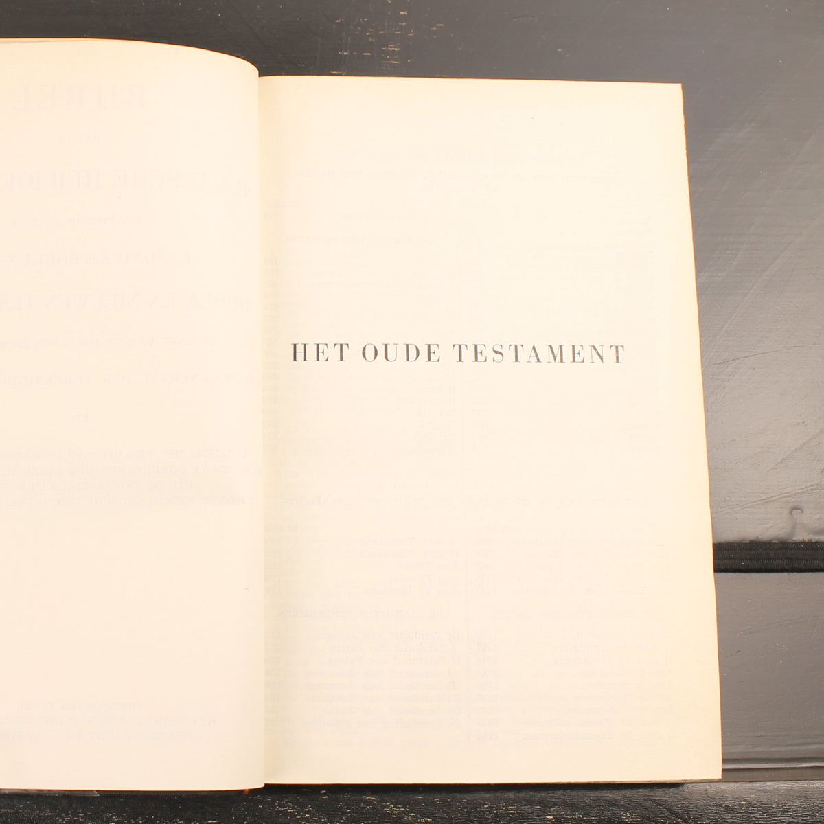 Statenbijbel ca. 1950 | Nederlandsch Bijbelgenootschap | Gemarmerde Snede & Huwelijksopdracht