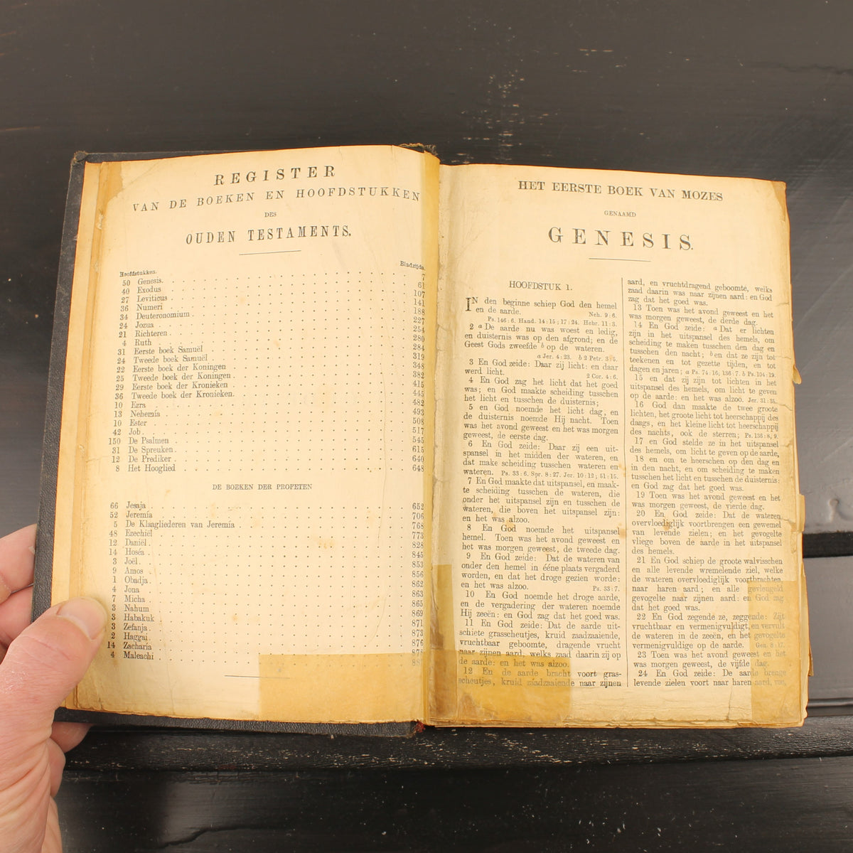 Statenbijbel 1923 | Nederlandsch Bijbelgenootschap | Octavo Galjard-letter