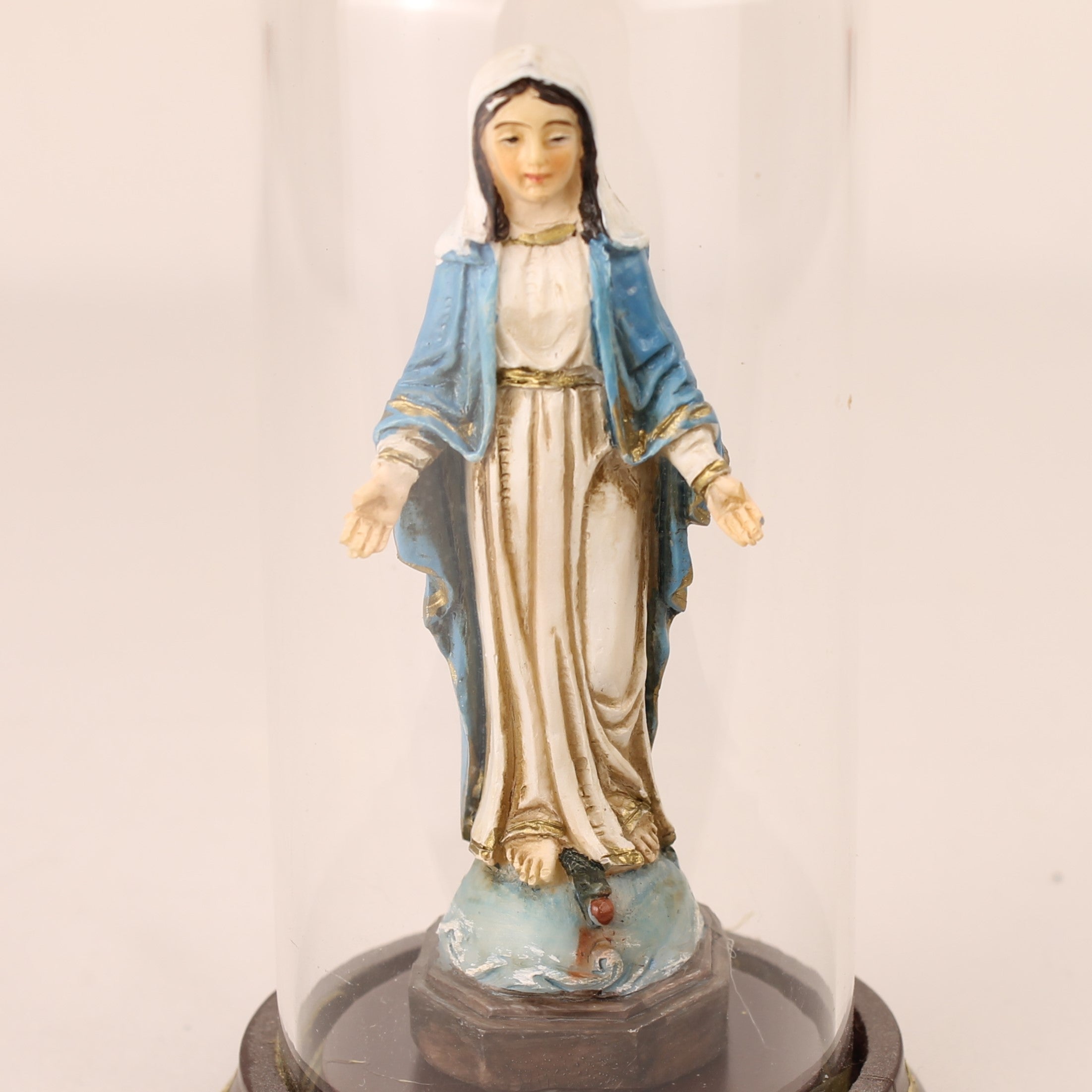 Maria Beeldje onder Stolp – Religieus Devotieobject ca. 1970