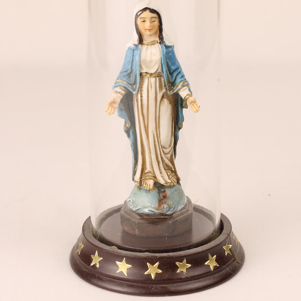 Maria Beeldje onder Stolp – Religieus Devotieobject ca. 1970