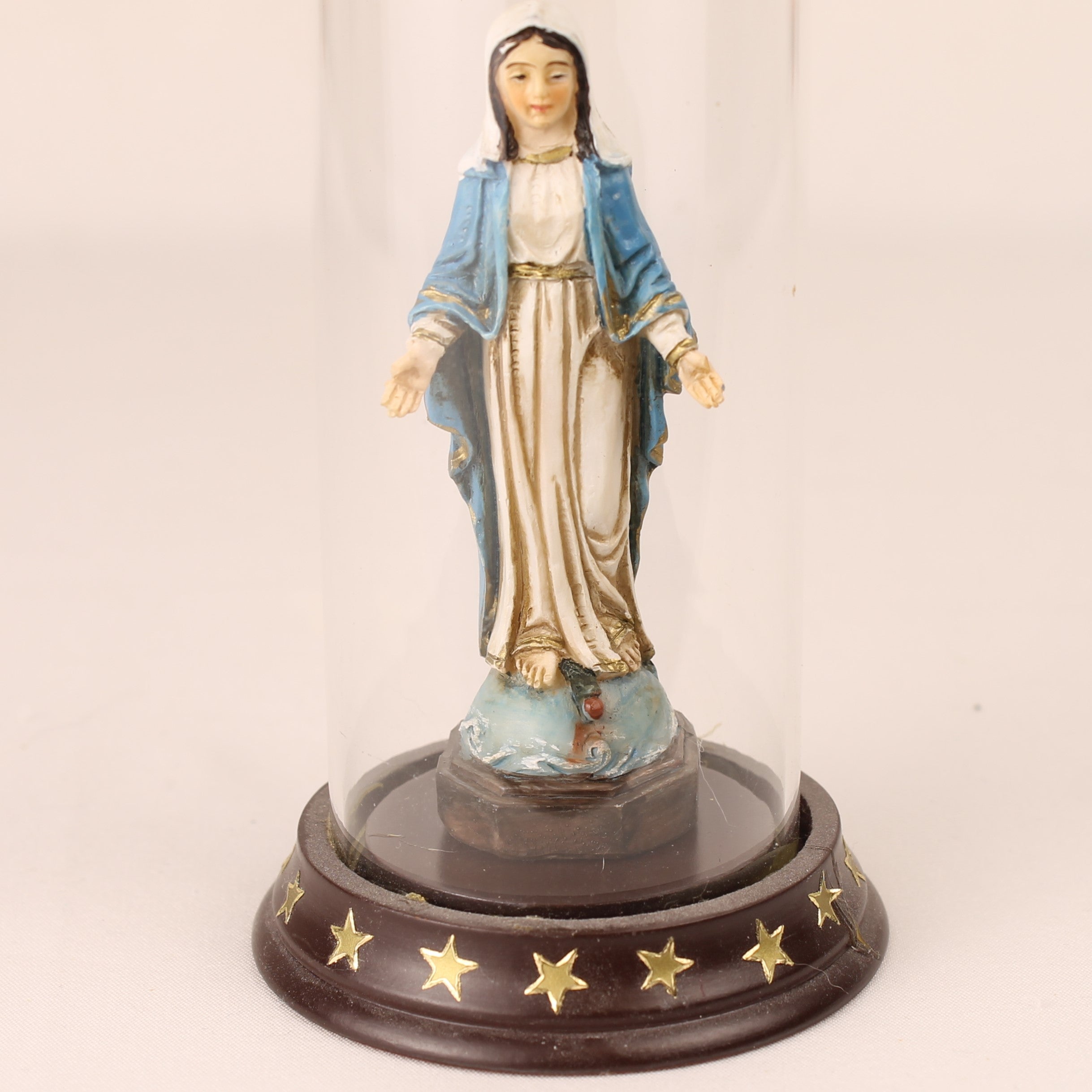 Maria Beeldje onder Stolp – Religieus Devotieobject ca. 1970