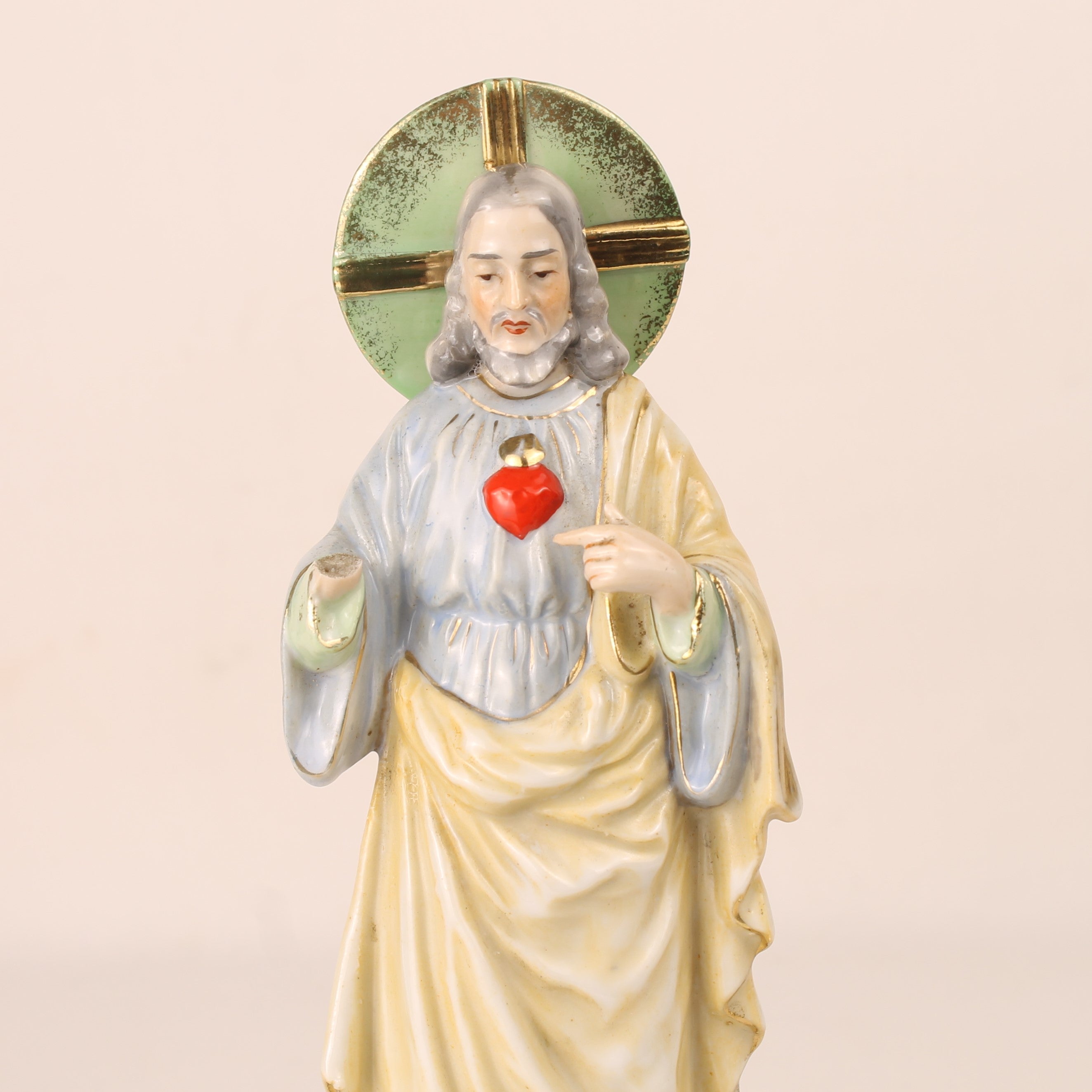 Heilig Hart van Jezus Beeld - Keramiek ca. 1950