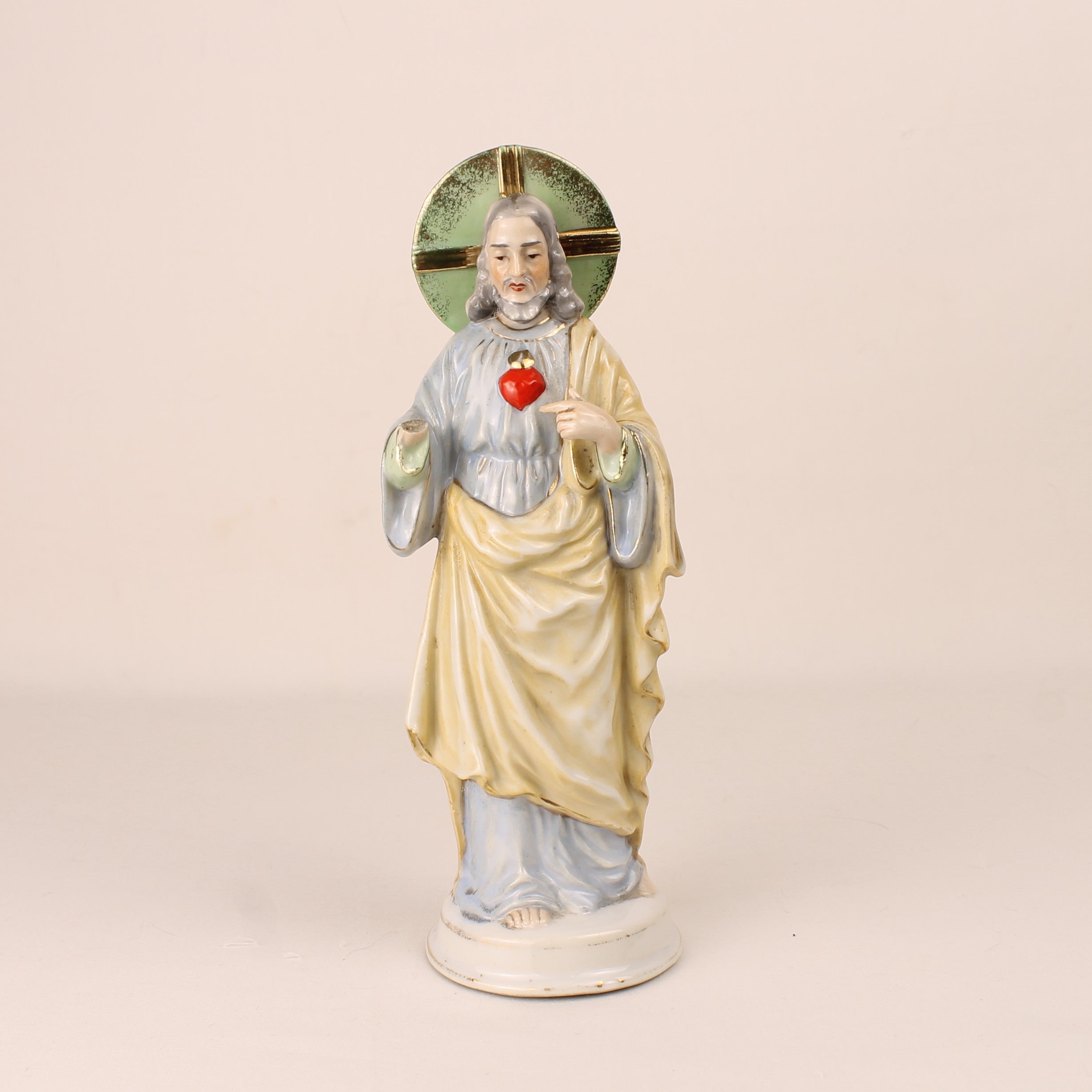 Heilig Hart van Jezus Beeld - Keramiek ca. 1950