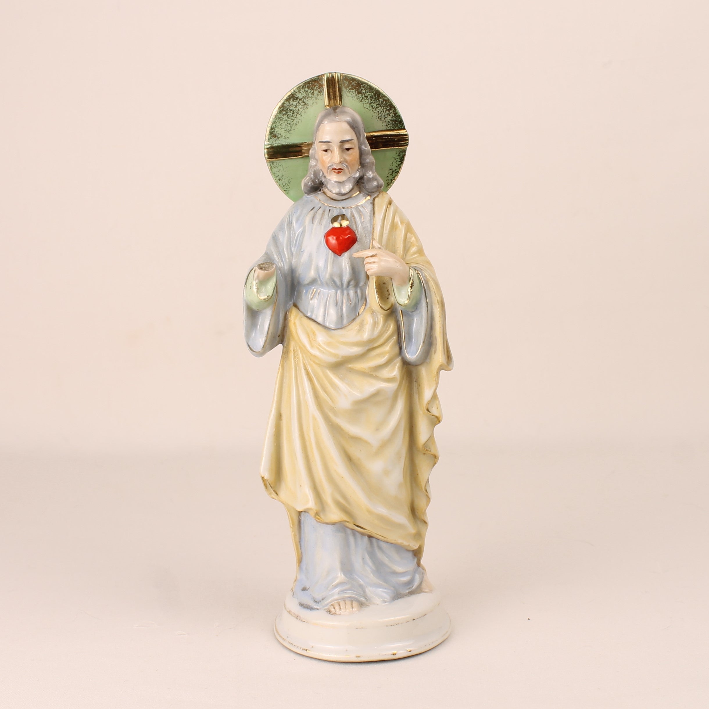 Heilig Hart van Jezus Beeld - Keramiek ca. 1950