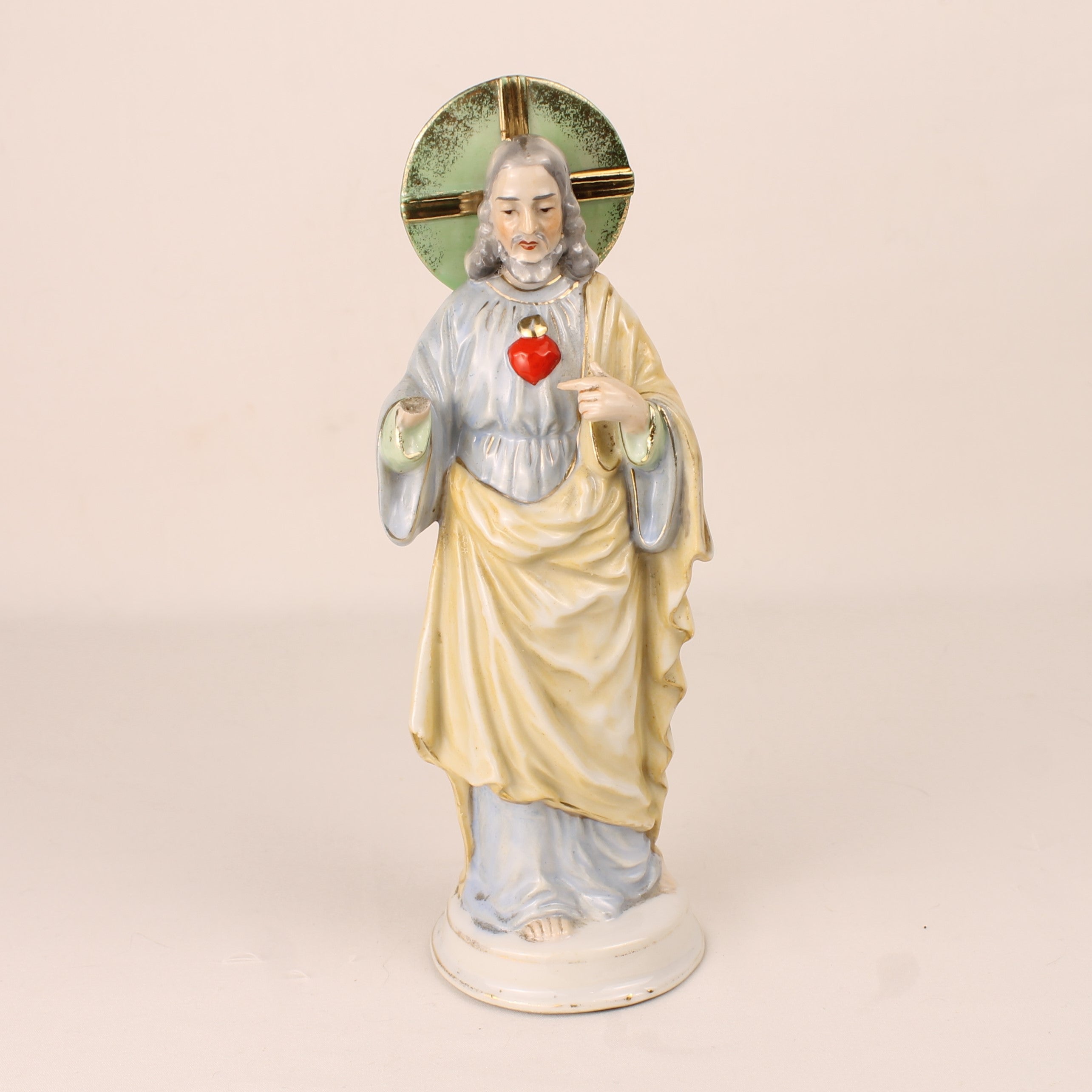 Heilig Hart van Jezus Beeld - Keramiek ca. 1950