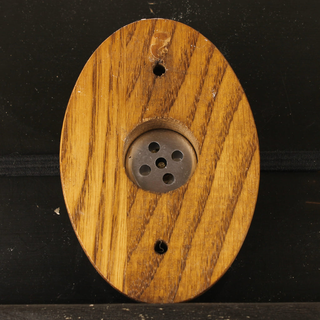 West-Germany Wandthermometer in Ovale Houten Behuizing – Jaren 60/70