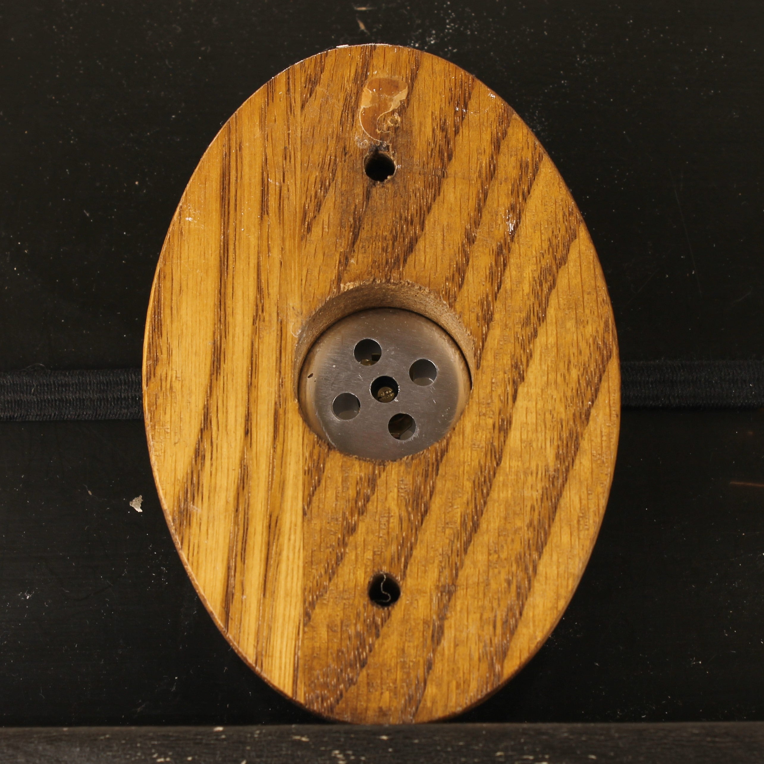 West-Germany Wandthermometer in Ovale Houten Behuizing – Jaren 60/70