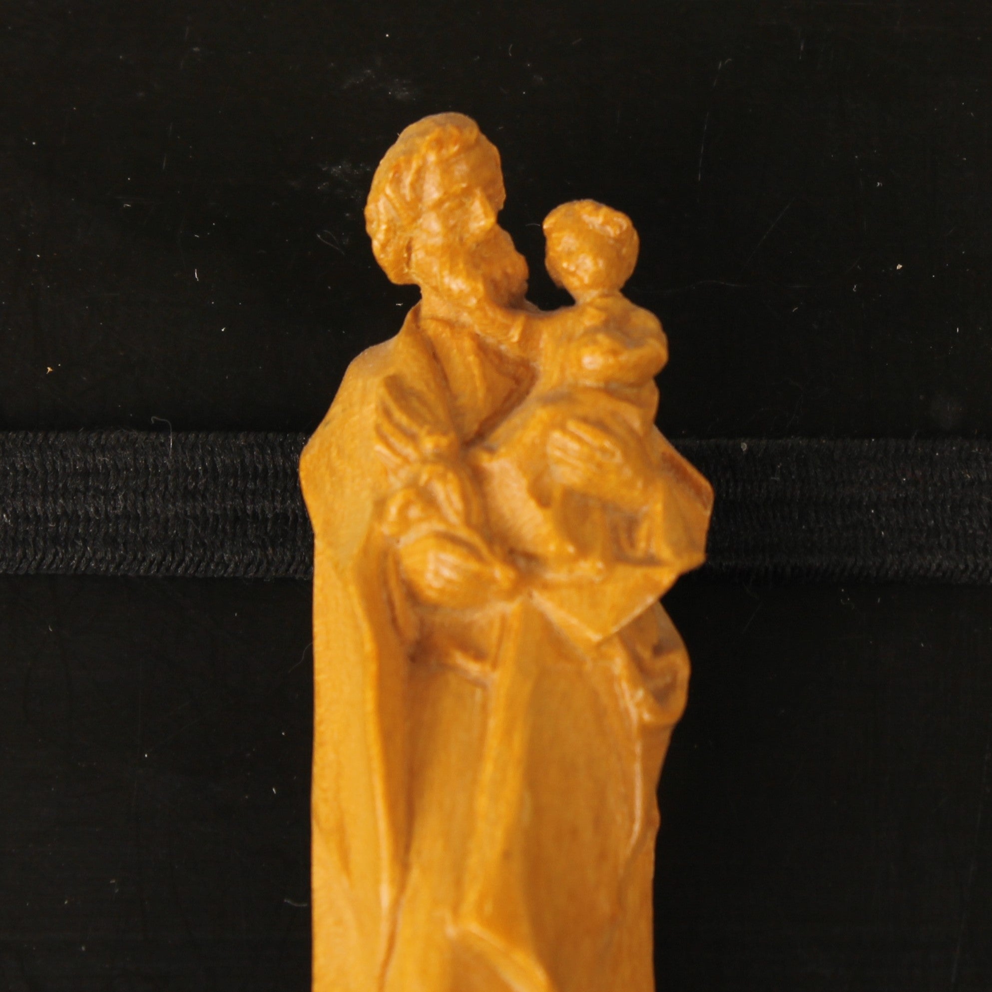 Handgesneden Vintage Sint Jozef met Kind – Nederlands Winkelstuk Den Haag