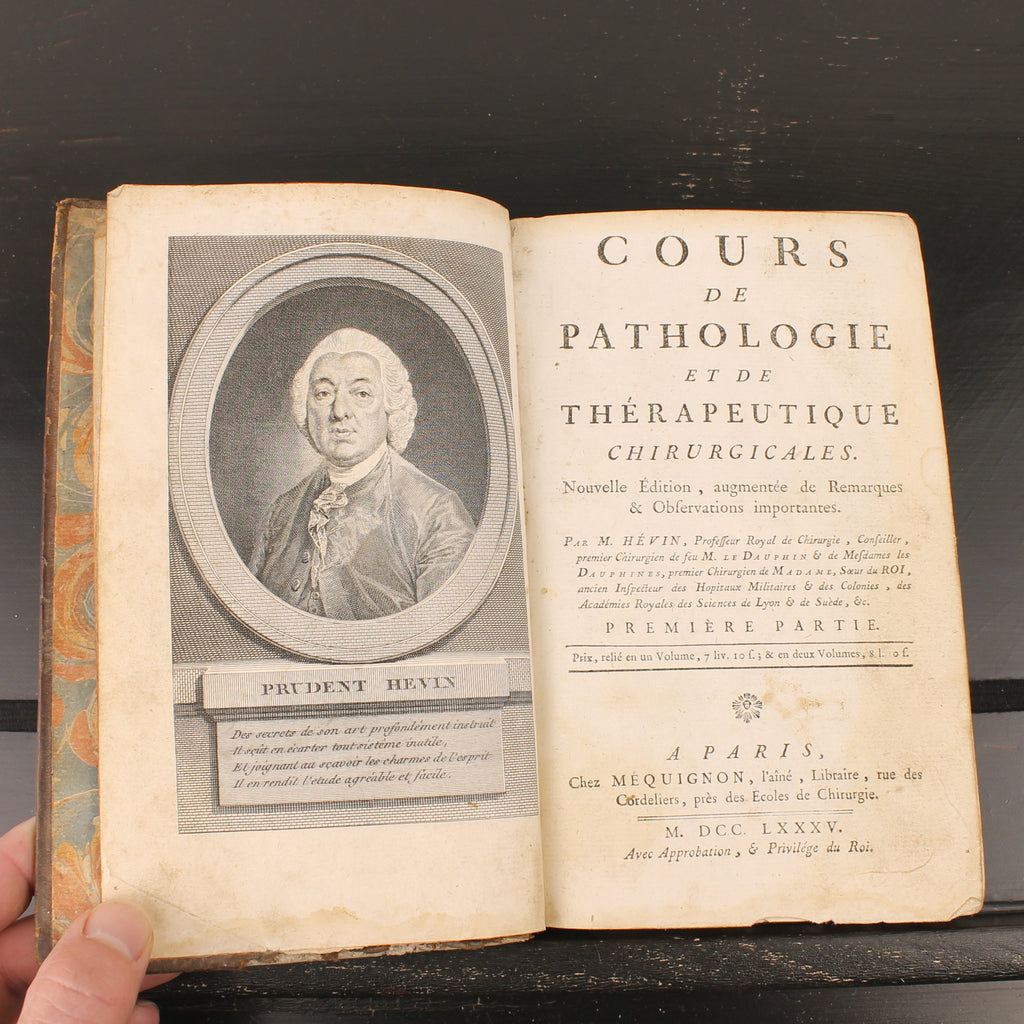 Curso de Patología y Terapéutica Quirúrgicas (1785) - Prudent Hévin - Libro Médico Antiguo - Parte I