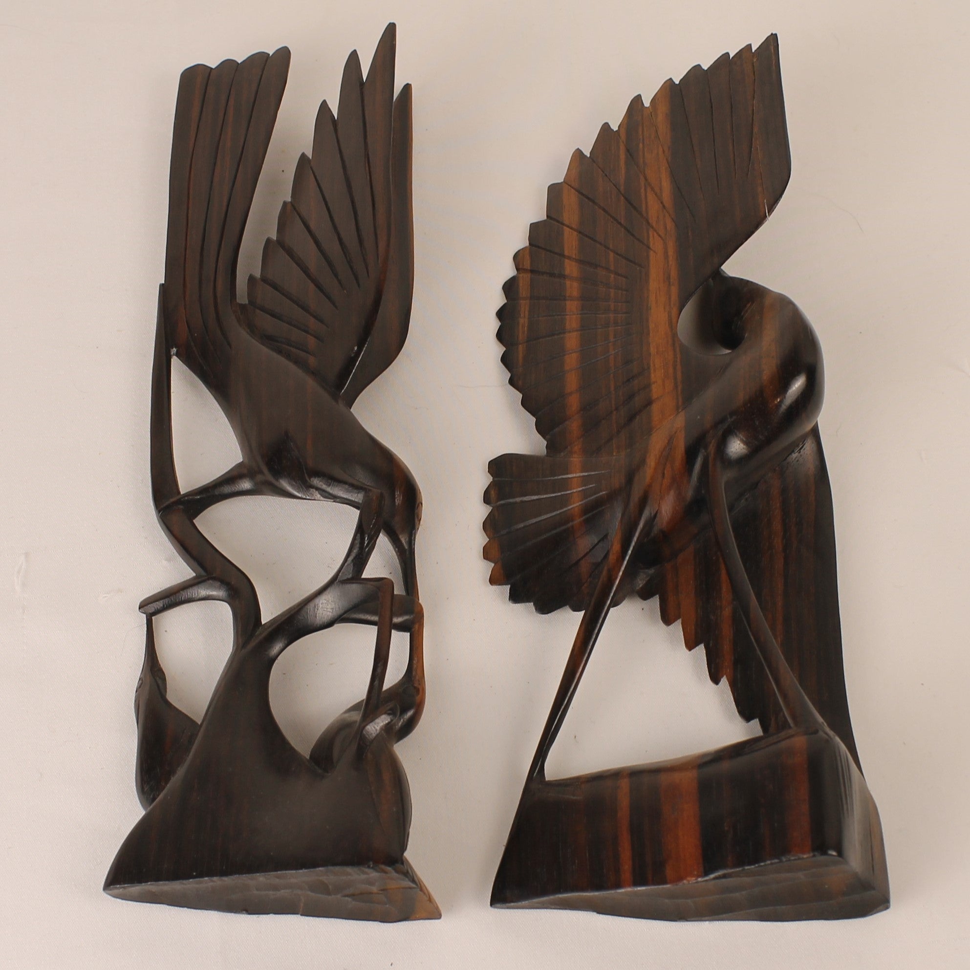 Handgesneden Houten Vogels - Indonesisch Houtsnijwerk