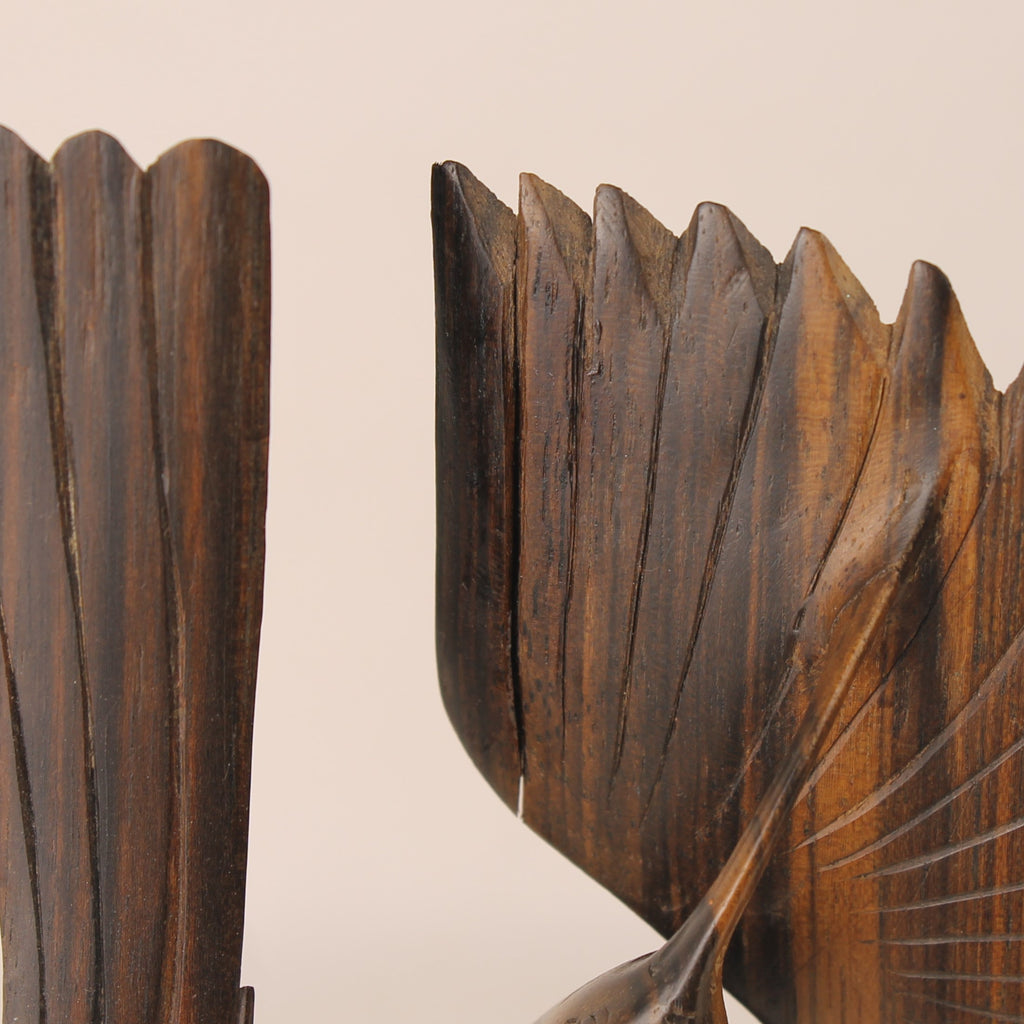 Handgesneden Houten Vogels - Indonesisch Houtsnijwerk