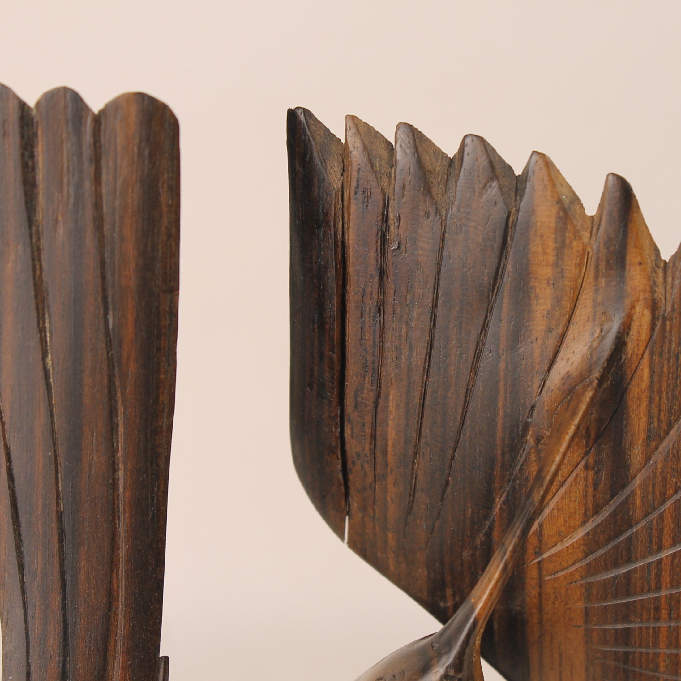 Handgesneden Houten Vogels - Indonesisch Houtsnijwerk