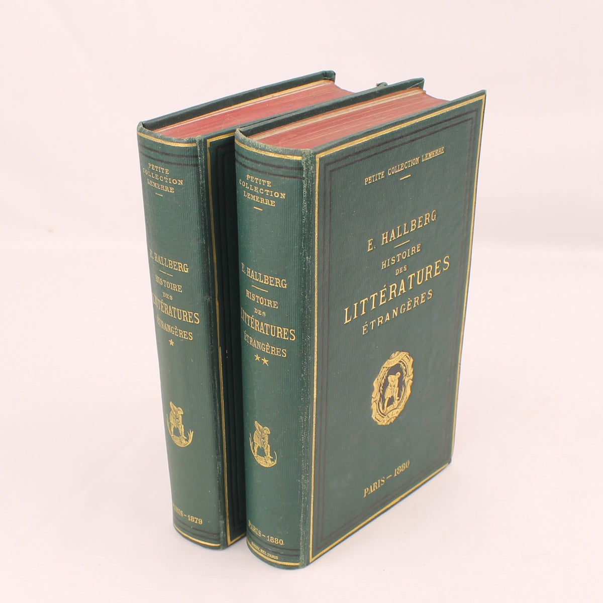 Eugène Hallberg – Histoire des Littératures Étrangères | Complete Set 1879-1880 | Petite Collection Lemerre