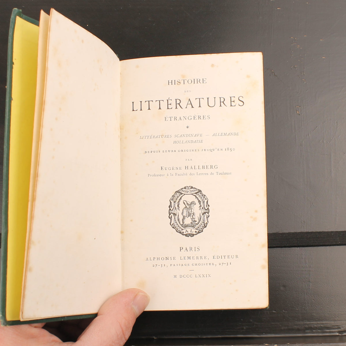 Eugène Hallberg – Histoire des Littératures Étrangères | Complete Set 1879-1880 | Petite Collection Lemerre
