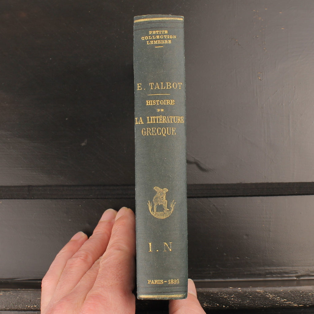 Eugène Talbot - Histoire de la Littérature Grecque (1887) | Petite Collection Lemerre