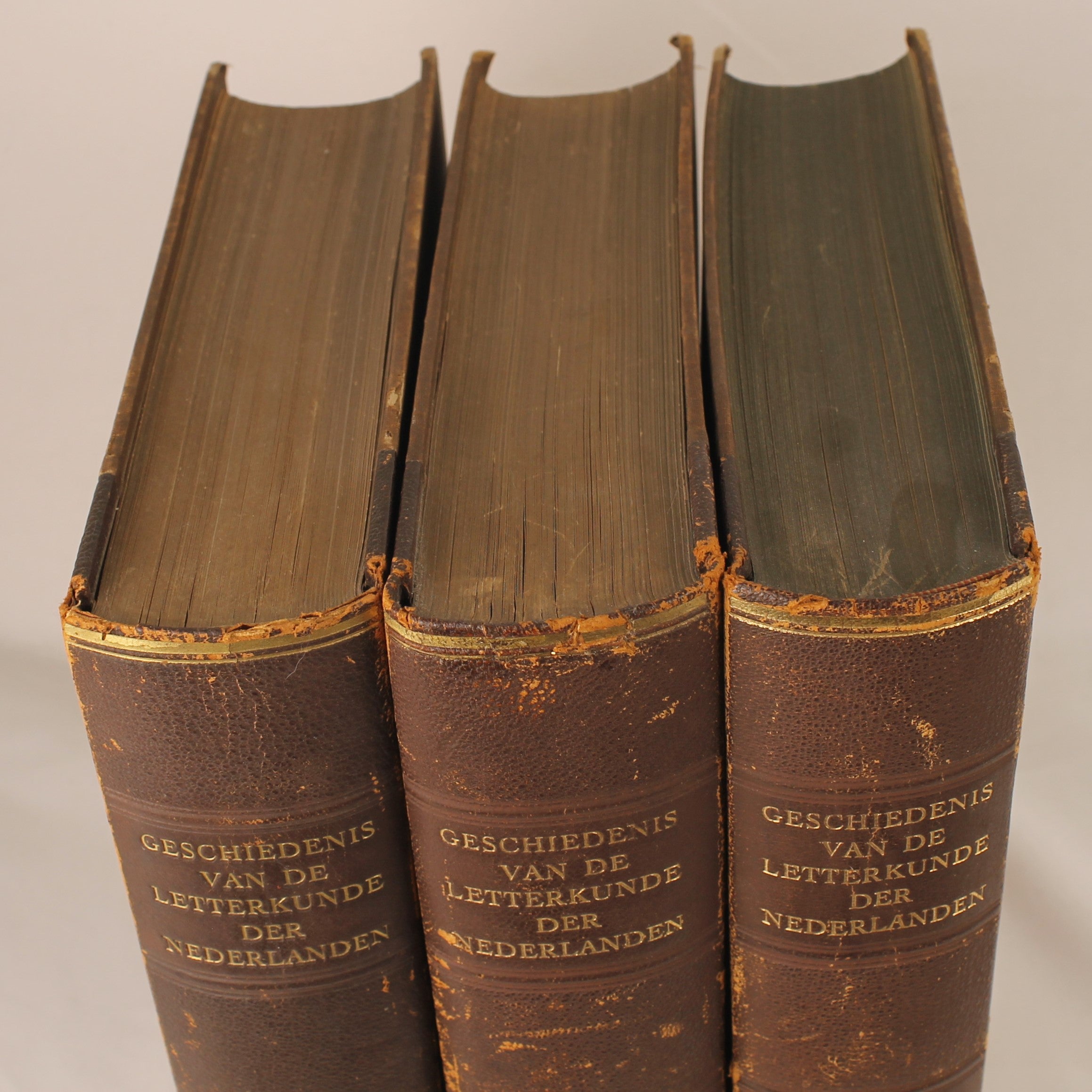 Geschiedenis van de Letterkunde der Nederlanden - Volledige set van 3 (ca. 1930)