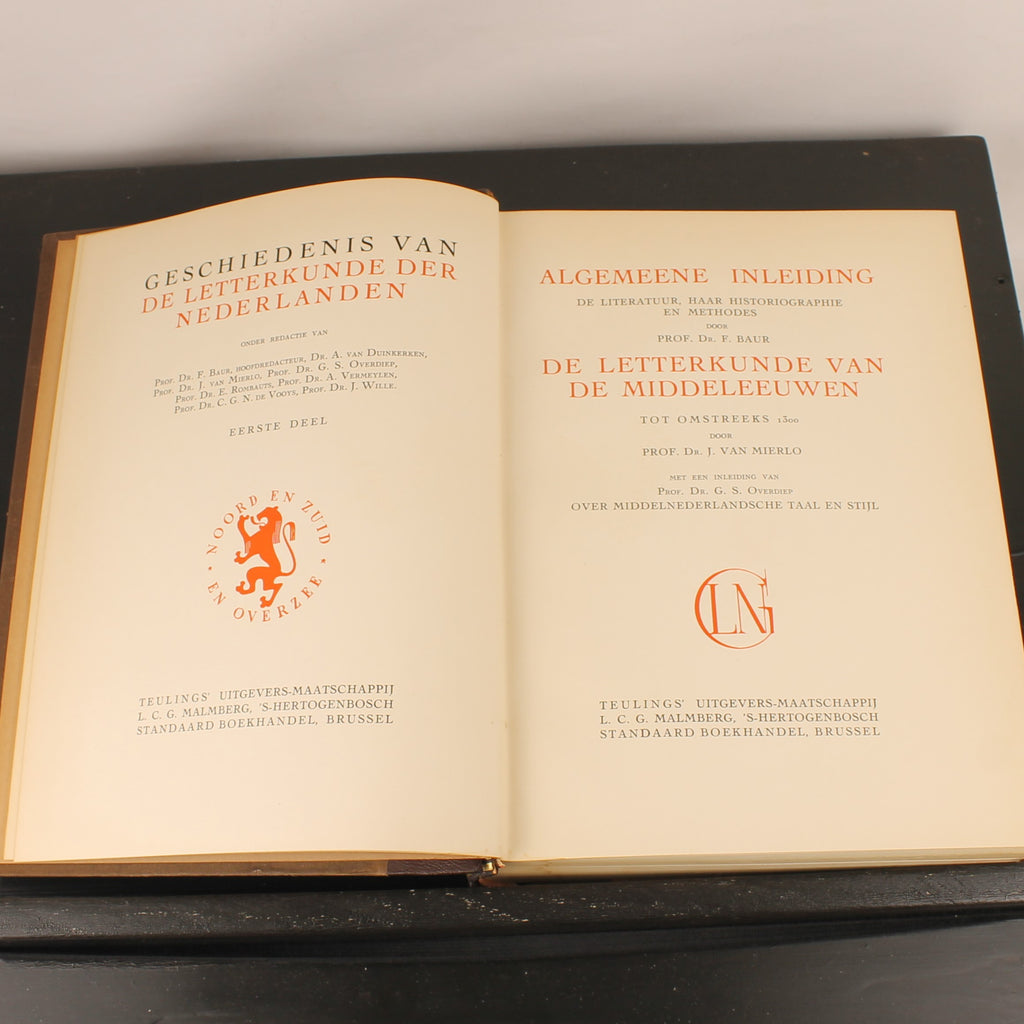 Geschiedenis van de Letterkunde der Nederlanden - Volledige set van 3 (ca. 1930)