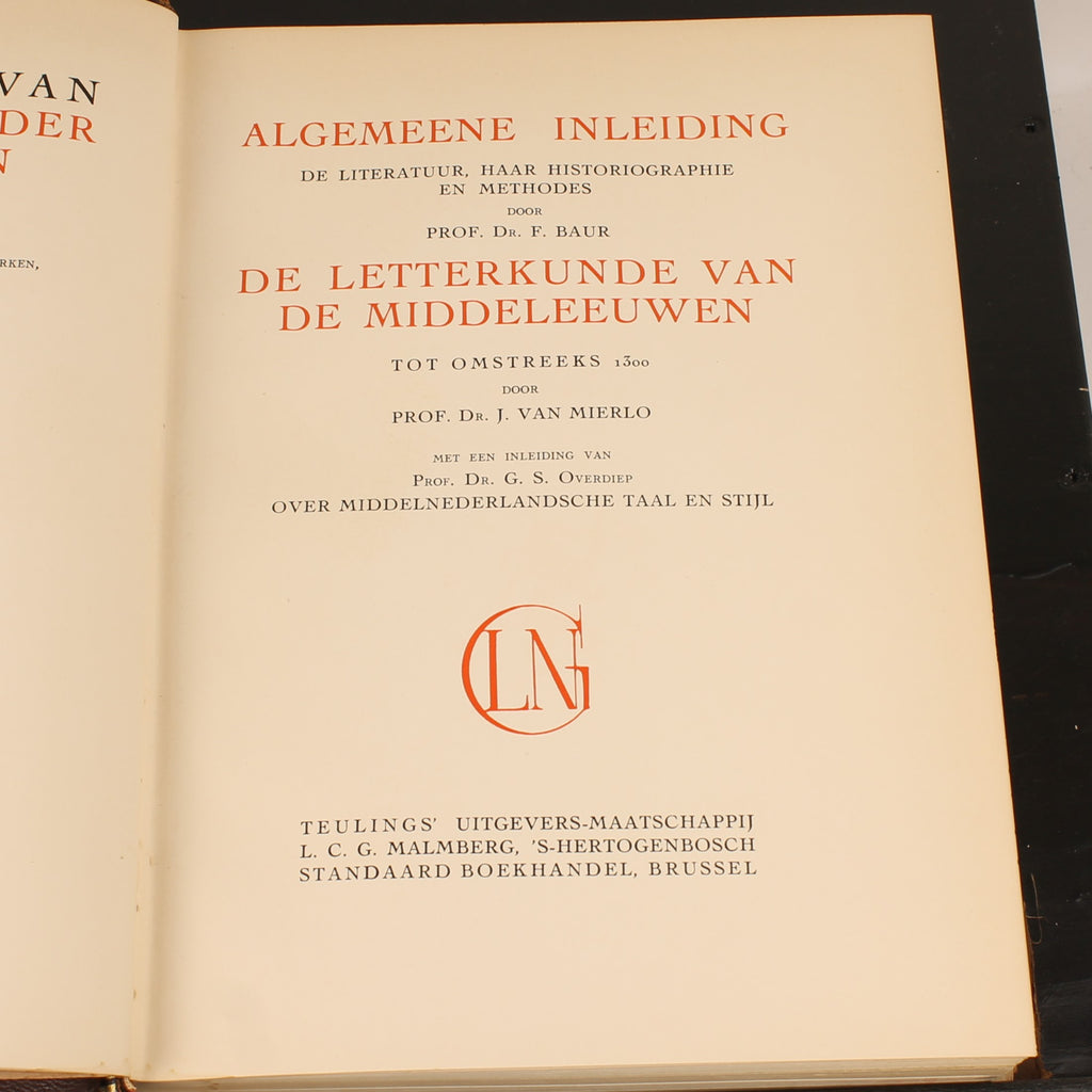 Geschiedenis van de Letterkunde der Nederlanden - Volledige set van 3 (ca. 1930)