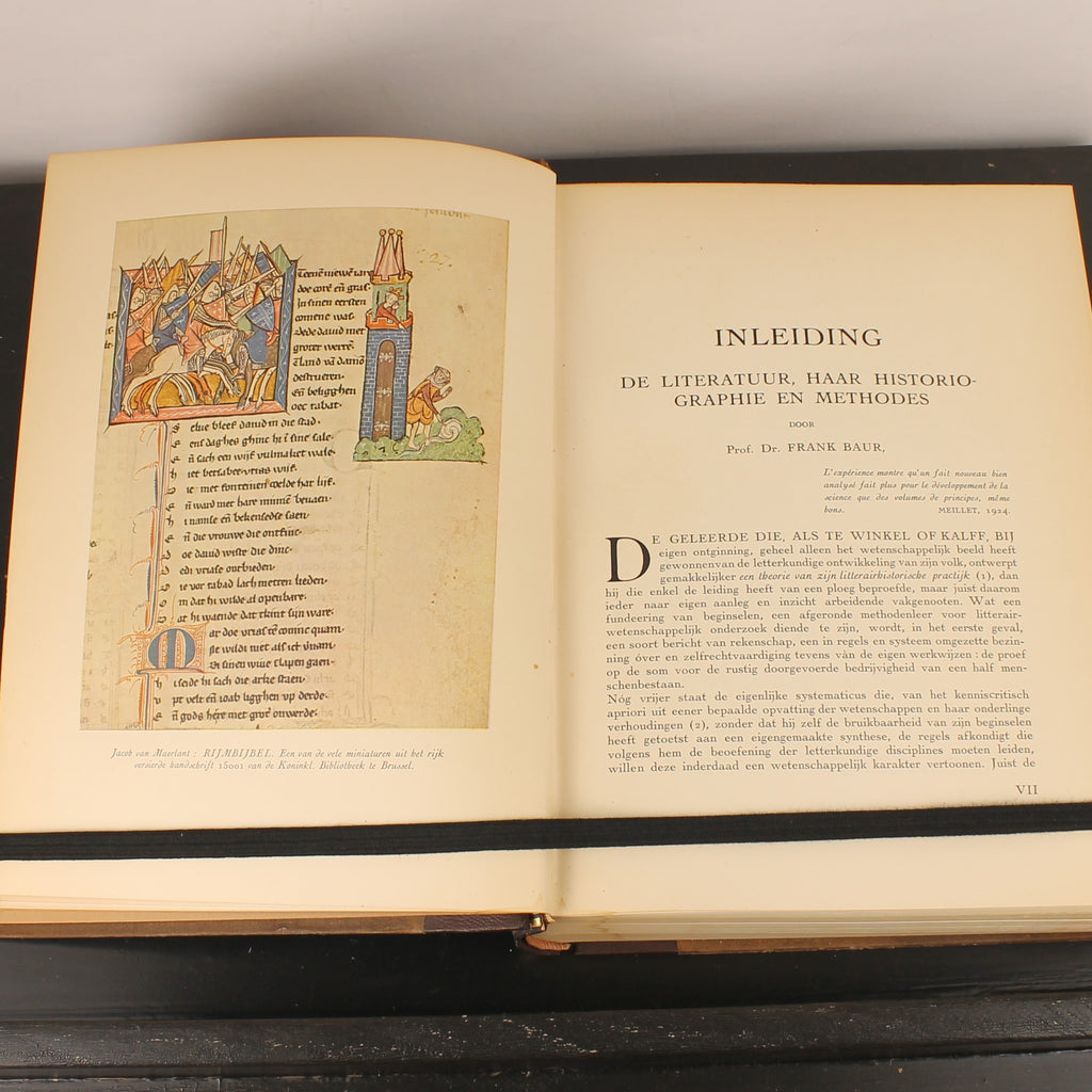 Geschiedenis van de Letterkunde der Nederlanden - Volledige set van 3 (ca. 1930)