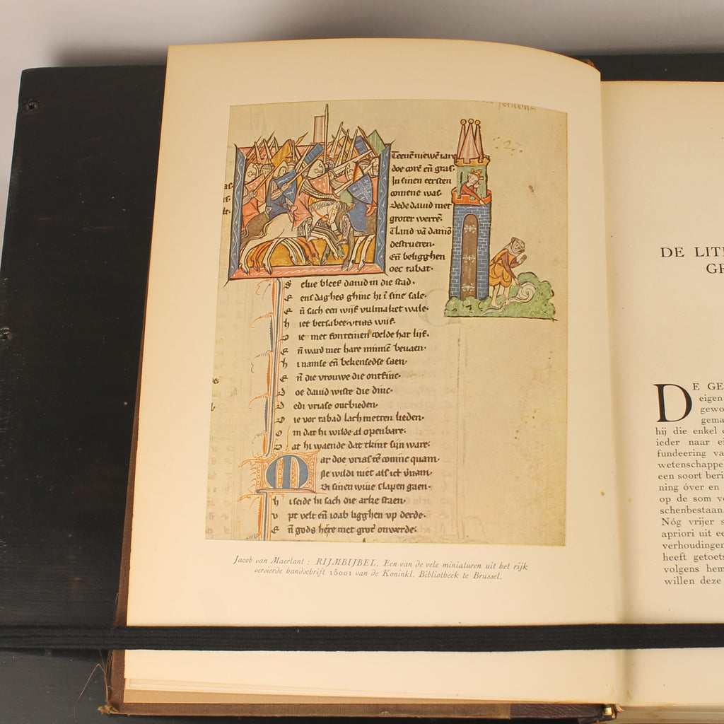 Geschiedenis van de Letterkunde der Nederlanden - Volledige set van 3 (ca. 1930)