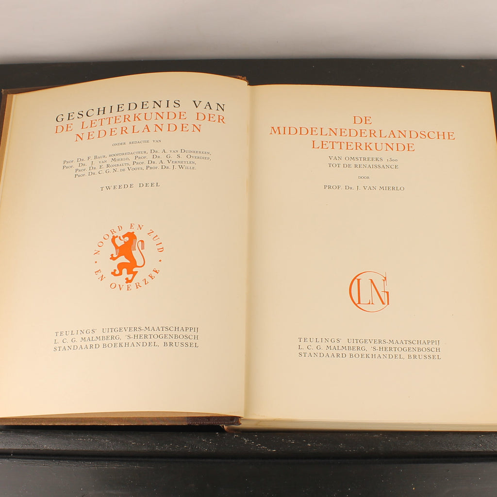 Geschiedenis van de Letterkunde der Nederlanden - Volledige set van 3 (ca. 1930)