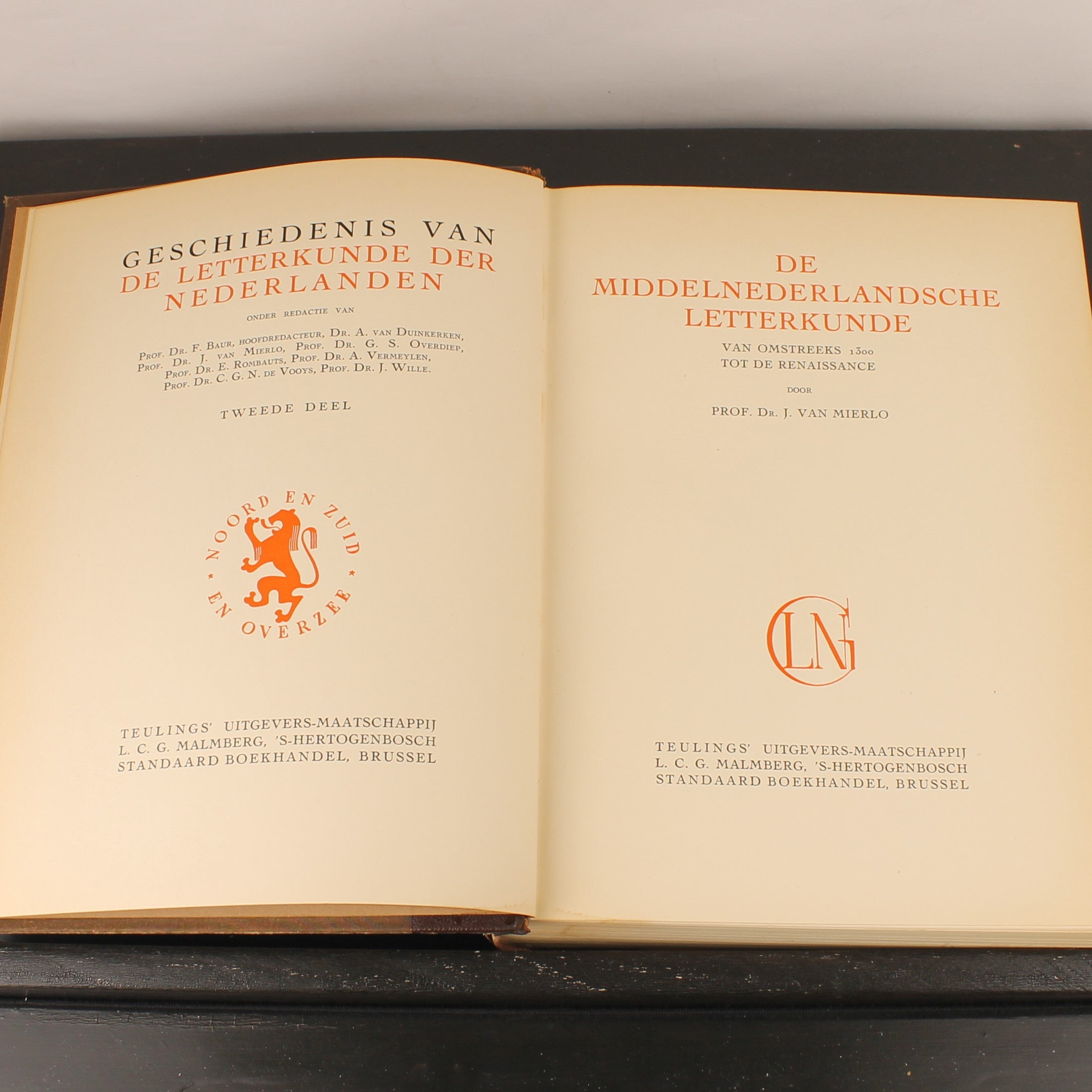 Geschiedenis van de Letterkunde der Nederlanden - Volledige set van 3 (ca. 1930)
