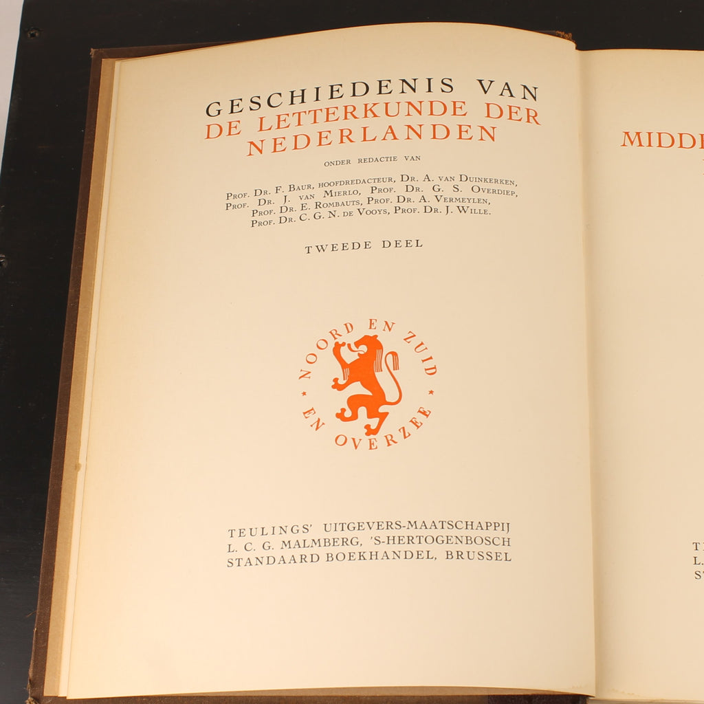 Geschiedenis van de Letterkunde der Nederlanden - Volledige set van 3 (ca. 1930)