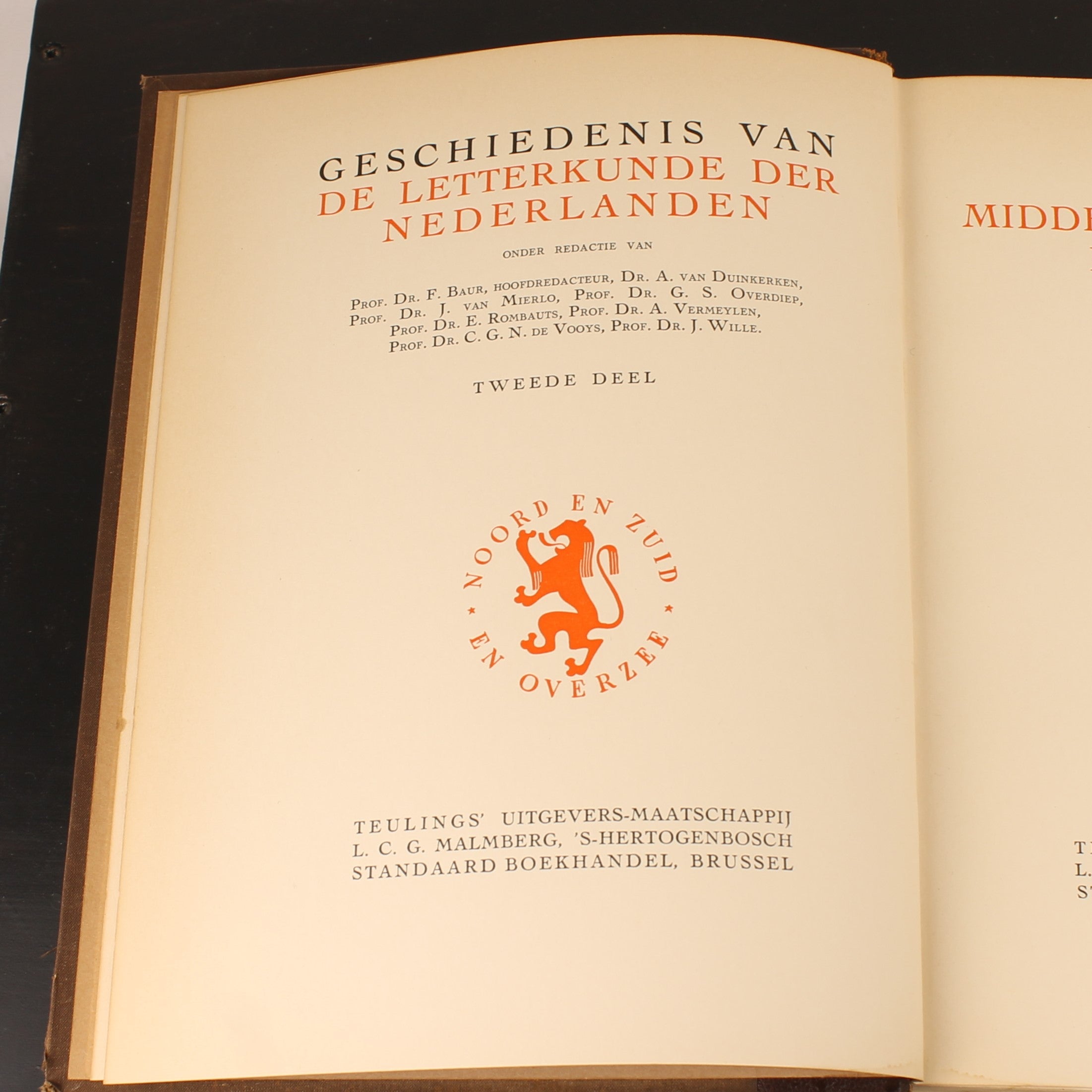 Geschiedenis van de Letterkunde der Nederlanden - Volledige set van 3 (ca. 1930)