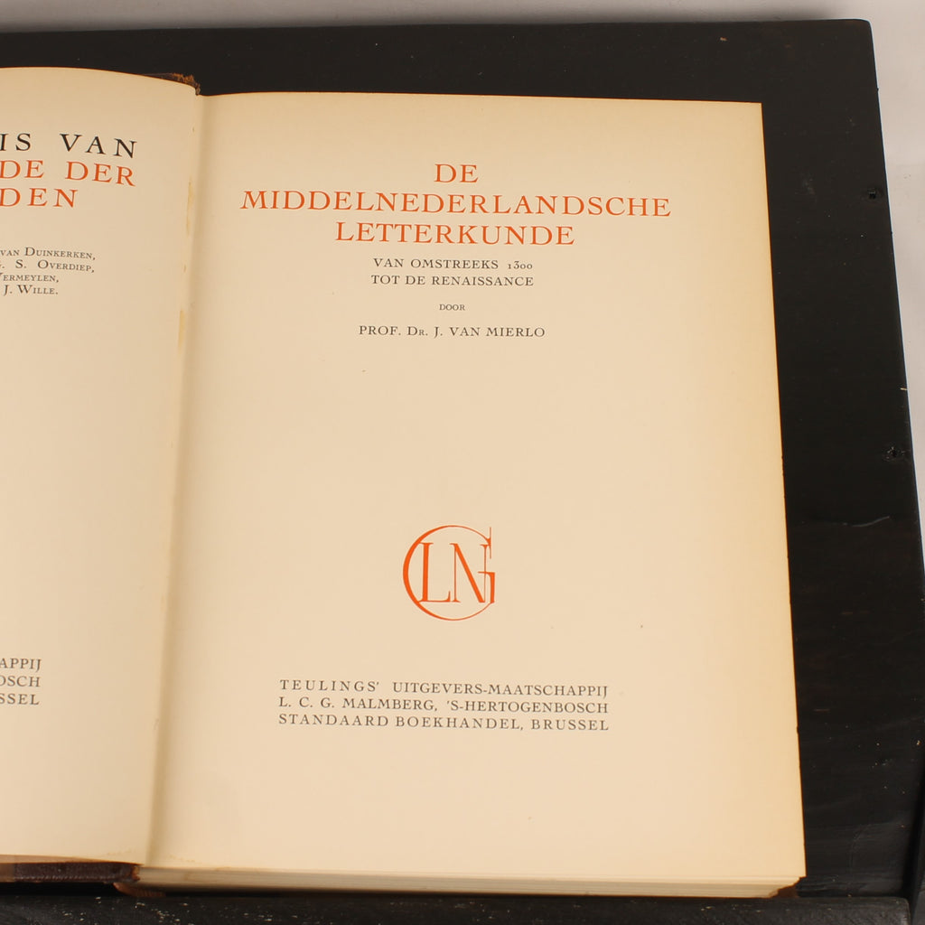 Geschiedenis van de Letterkunde der Nederlanden - Volledige set van 3 (ca. 1930)