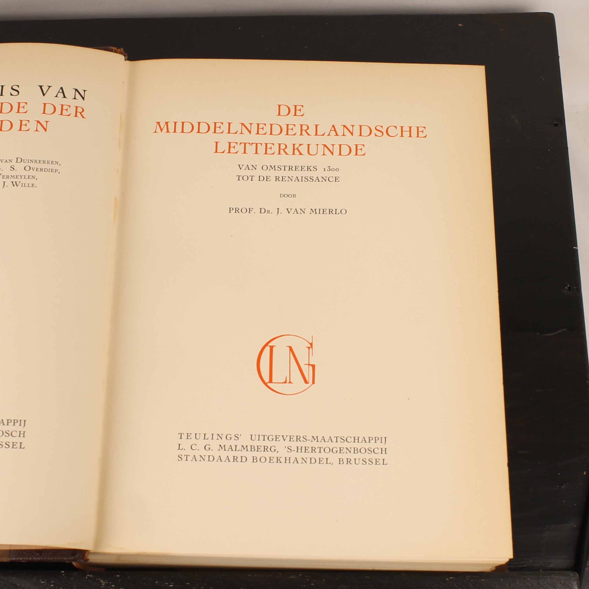 Geschiedenis van de Letterkunde der Nederlanden - Volledige set van 3 (ca. 1930)
