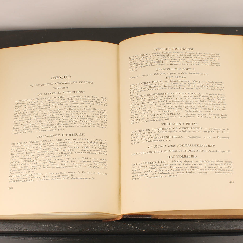 Geschiedenis van de Letterkunde der Nederlanden - Volledige set van 3 (ca. 1930)