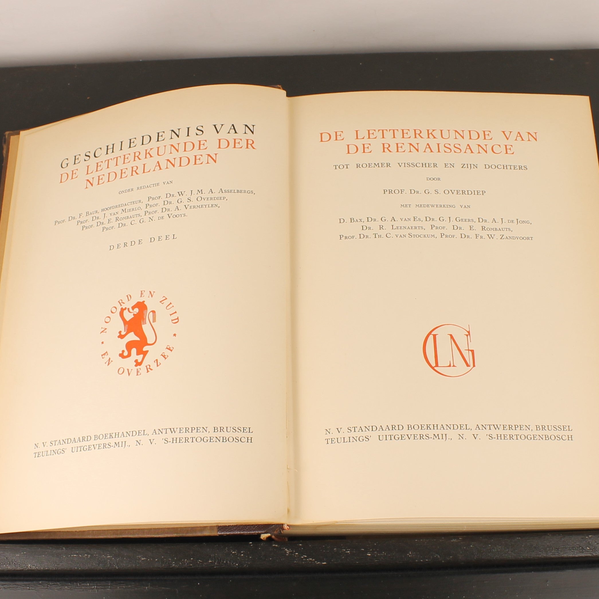 Geschiedenis van de Letterkunde der Nederlanden - Volledige set van 3 (ca. 1930)