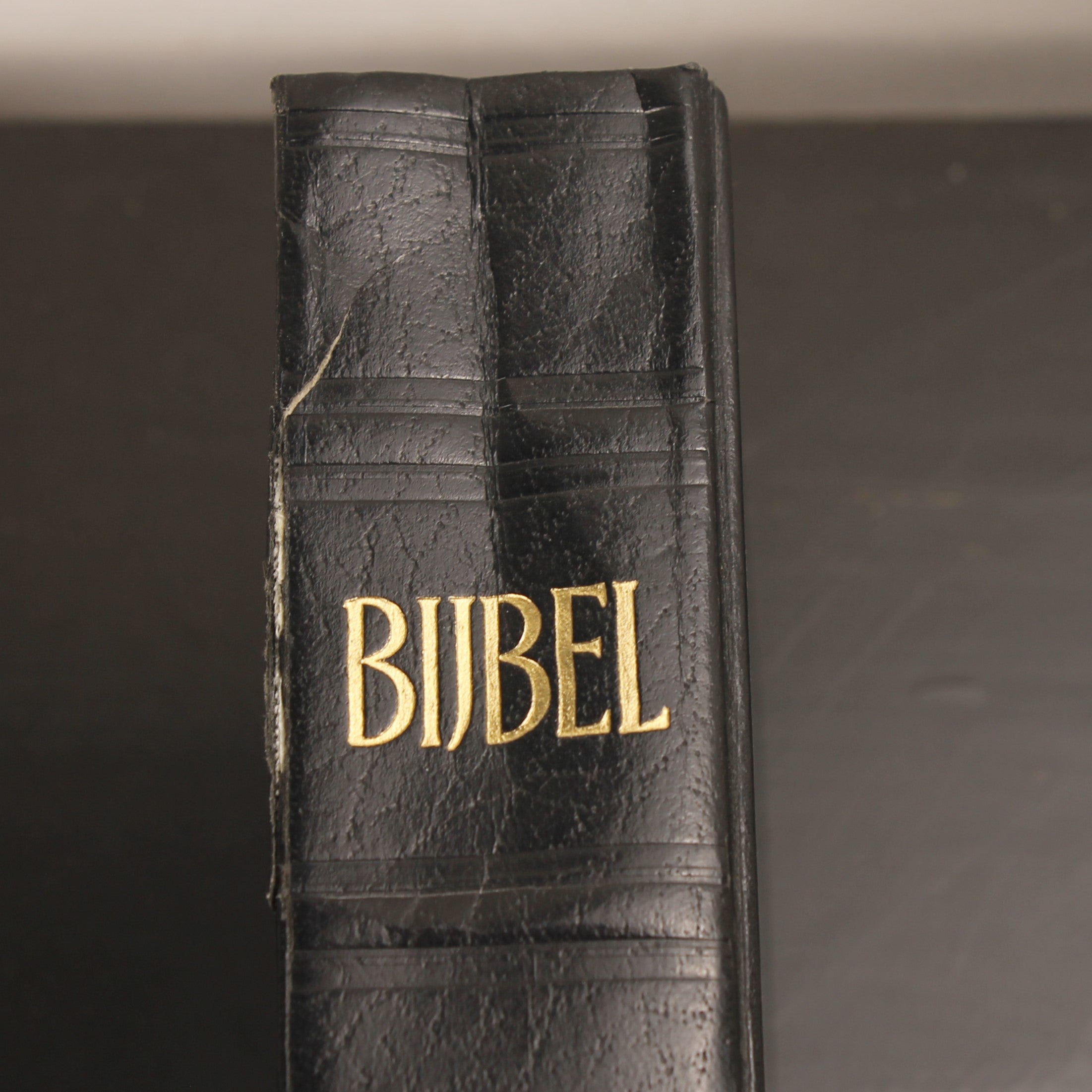 Statenbijbel – Jongbloed Leeuwarden – Black Leather with Gold Imprint – 25cm