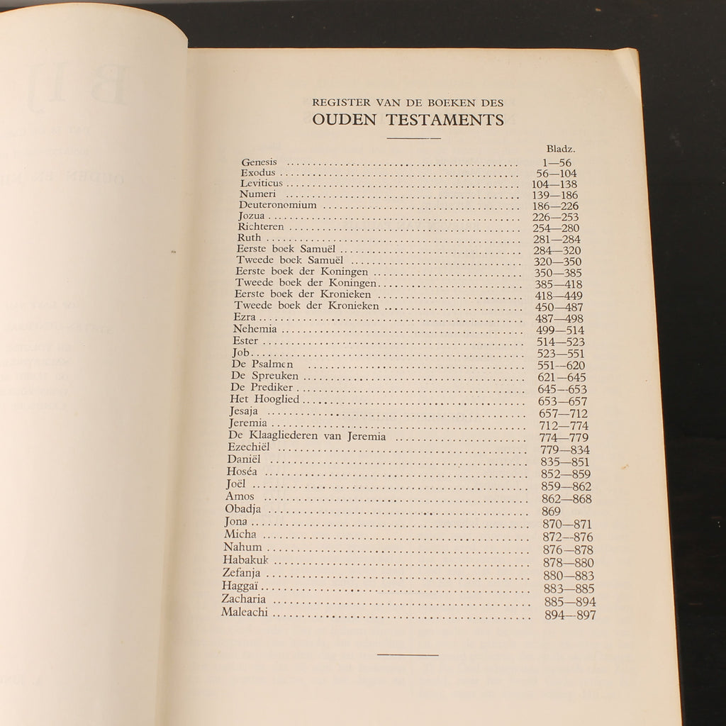 Statenbijbel ca. 1930 – A. Jongbloed Leeuwarden – Groot Formaat 28cm
