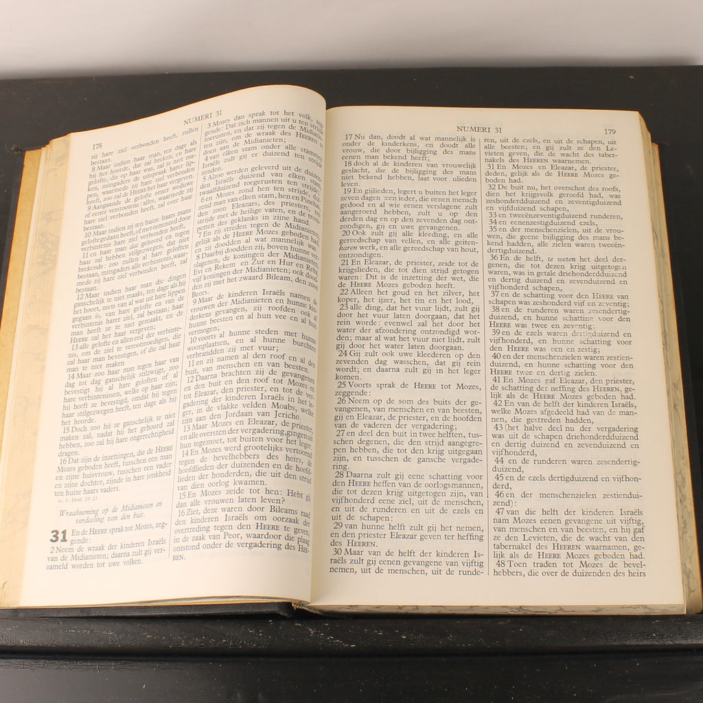 Statenbijbel ca. 1930 – A. Jongbloed Leeuwarden – Groot Formaat 28cm