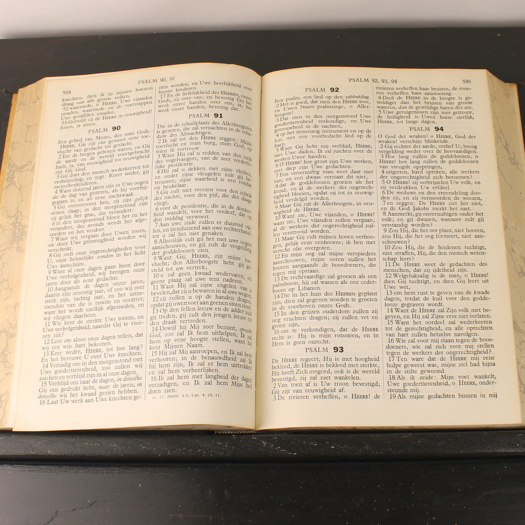 Statenbijbel ca. 1930 – A. Jongbloed Leeuwarden – Groot Formaat 28cm