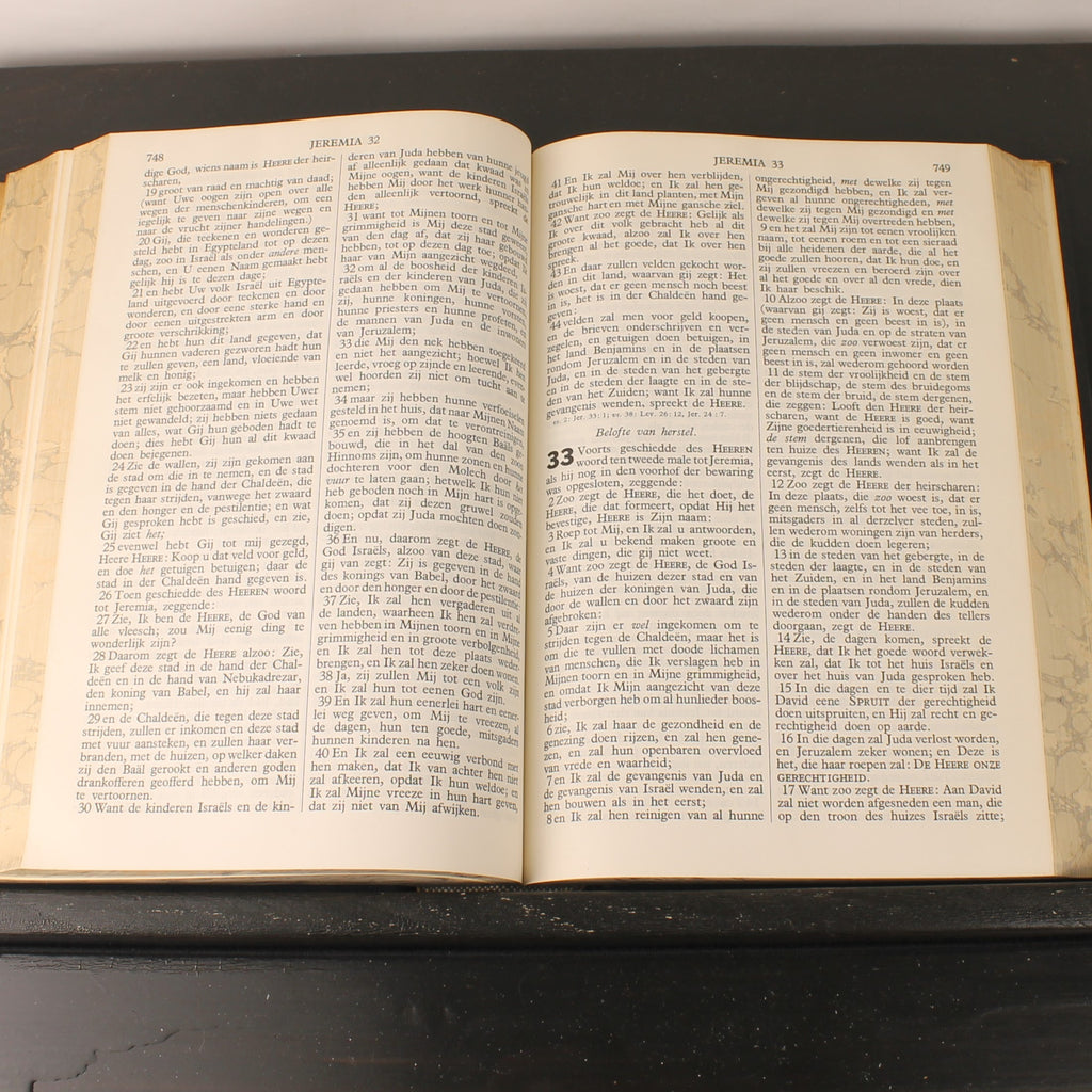 Statenbijbel ca. 1930 – A. Jongbloed Leeuwarden – Groot Formaat 28cm