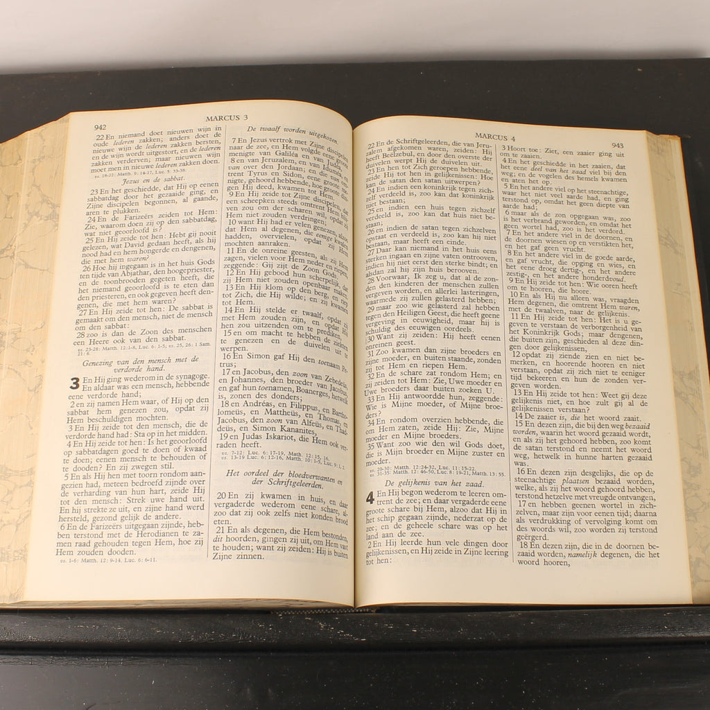 Statenbijbel ca. 1930 – A. Jongbloed Leeuwarden – Groot Formaat 28cm