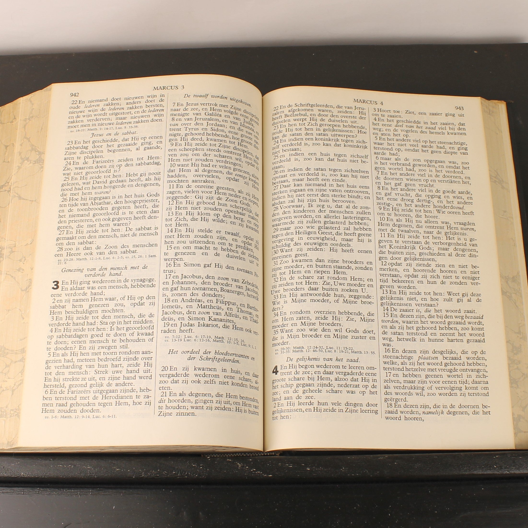 Statenbijbel ca. 1930 – A. Jongbloed Leeuwarden – Groot Formaat 28cm