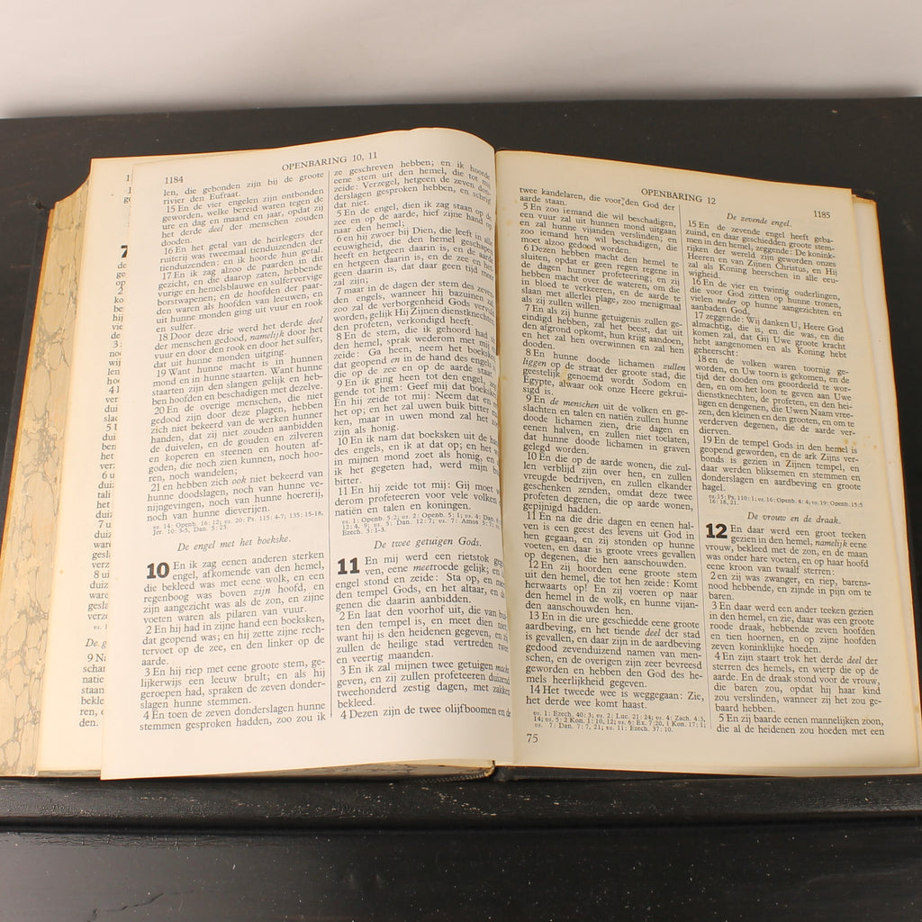 Statenbijbel ca. 1930 – A. Jongbloed Leeuwarden – Groot Formaat 28cm