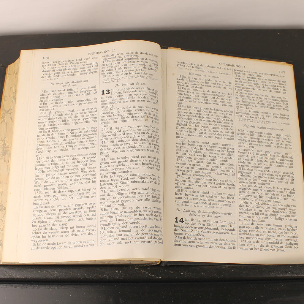 Statenbijbel ca. 1930 – A. Jongbloed Leeuwarden – Groot Formaat 28cm