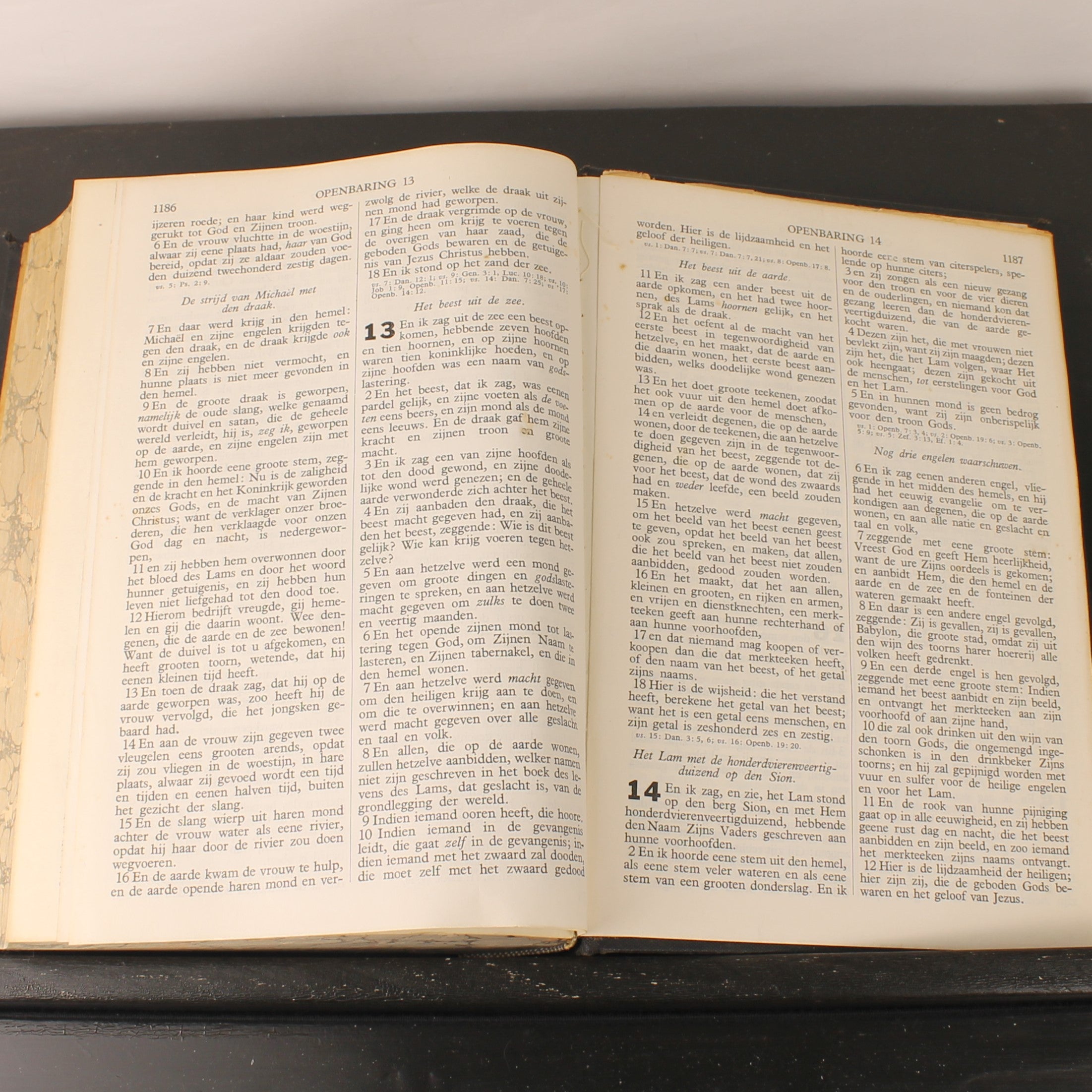 Statenbijbel ca. 1930 – A. Jongbloed Leeuwarden – Groot Formaat 28cm
